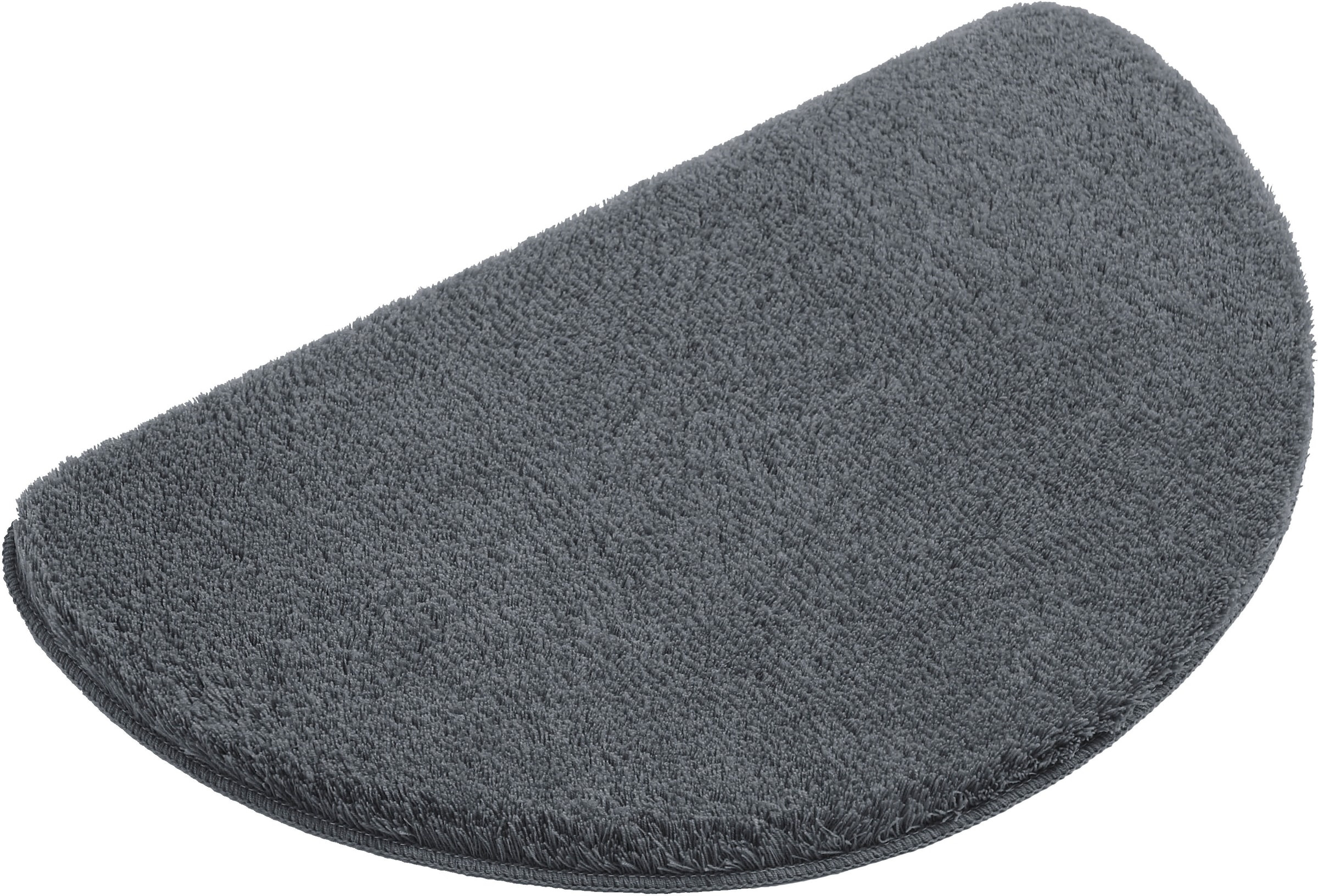 my home Badematte »Merida, Badvorleger, Badezimmer Teppich«, rutschhemmend beschichtet, fußbodenheizungsgeeignet-schnell trocknend-strapazierfähig, Badteppich, Uni Farben, rechteckig, rund & als 2-tlg. Set erhältlich