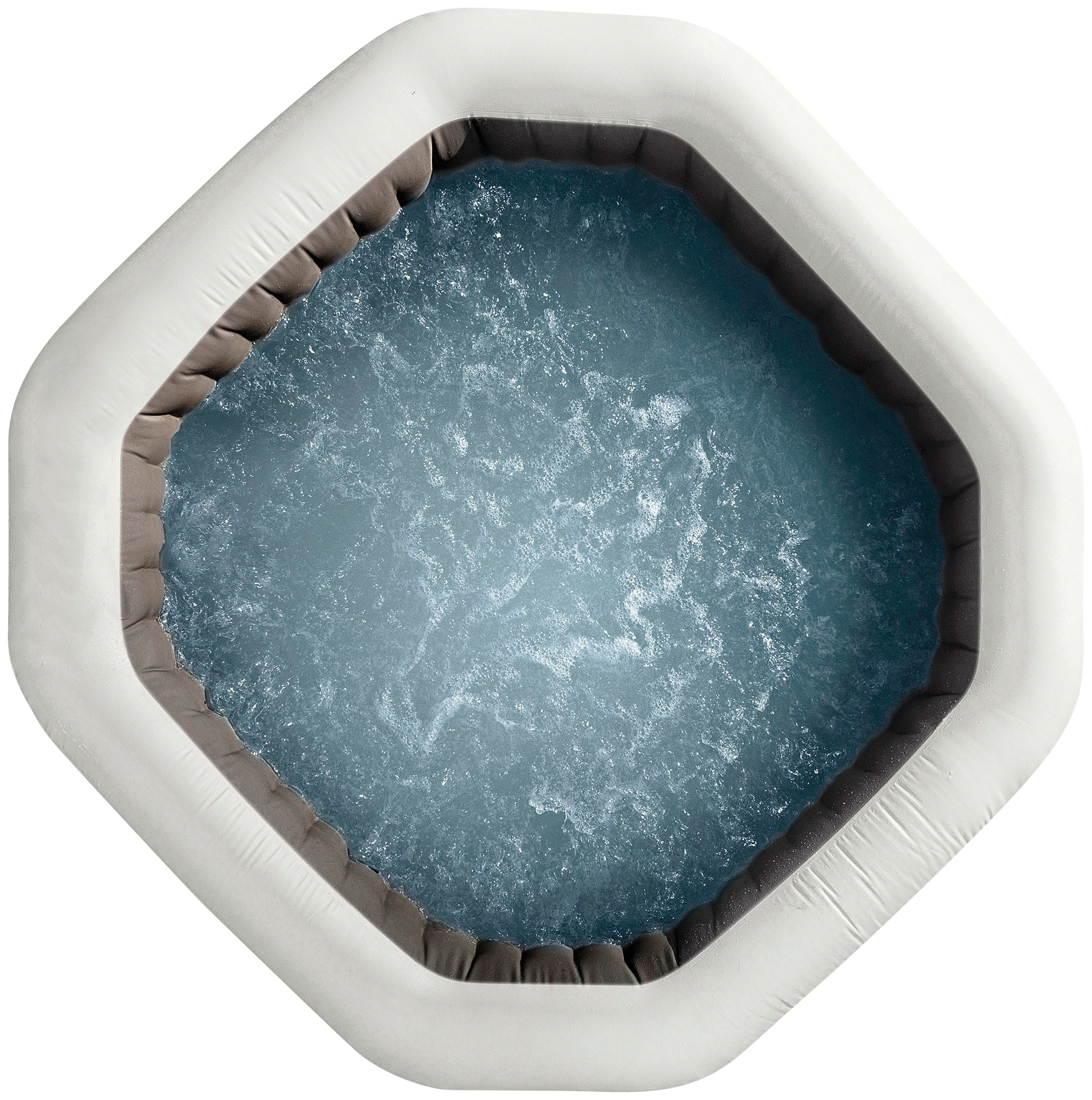 Intex Whirlpool »PureSPA "Jet + Bubble Deluxe" octagon, onyx black«, (Set), 6-tlg., ØxH: 201x71cm, mit Salzwassersystem