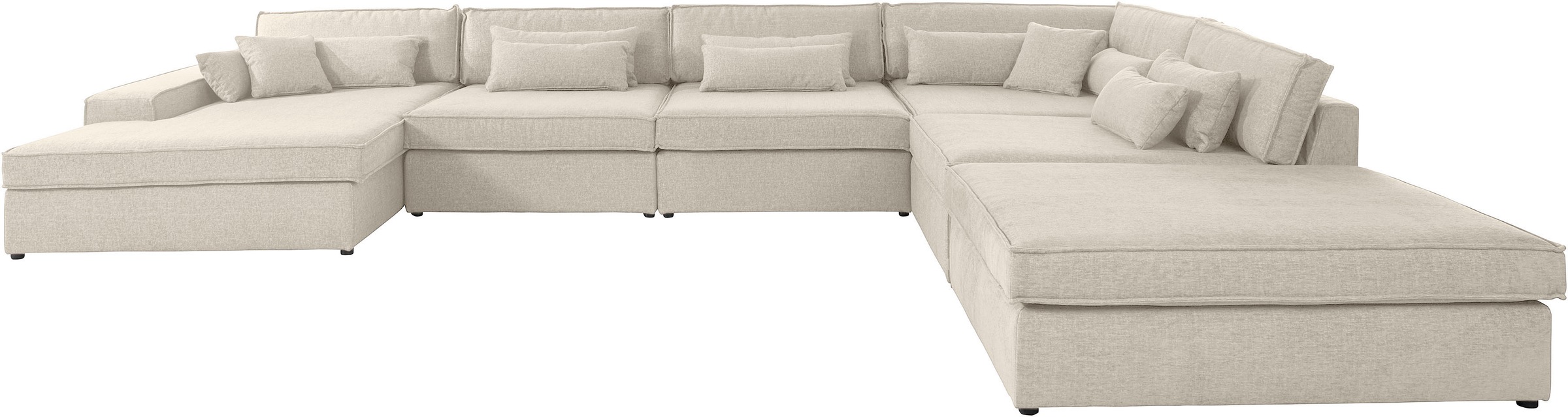 OTTO home Wohnlandschaft »Enid U-Form« 6 Teile, bestehend aus Modulen, in v günstig online kaufen