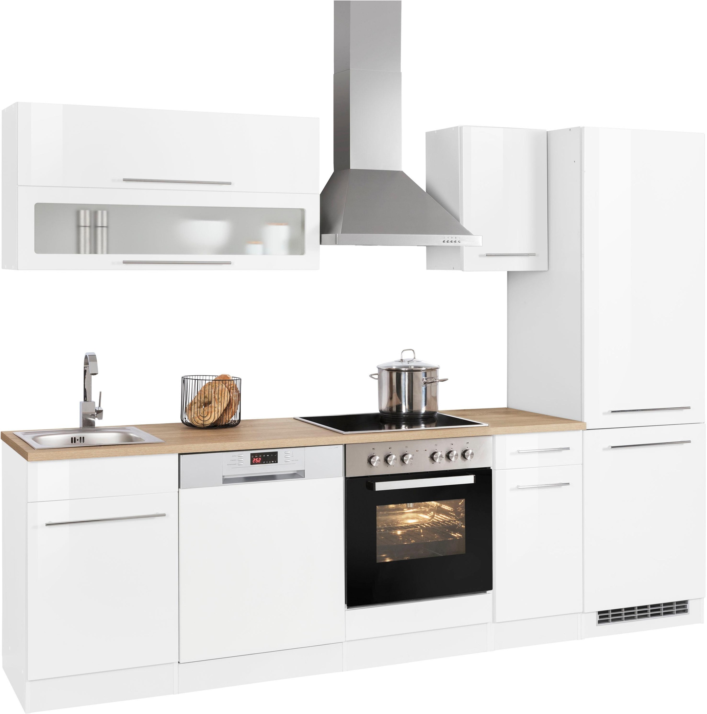 KOCHSTATION Küchenzeile »KS-Eton«, mit E-Geräten, Breite 270 cm günstig online kaufen