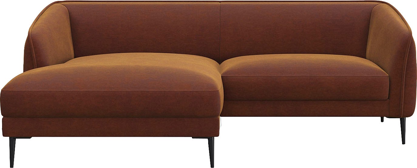FLEXLUX Ecksofa »Belle Designsofa, bequem durch Kaltschaum im Sitz«, Skandi günstig online kaufen