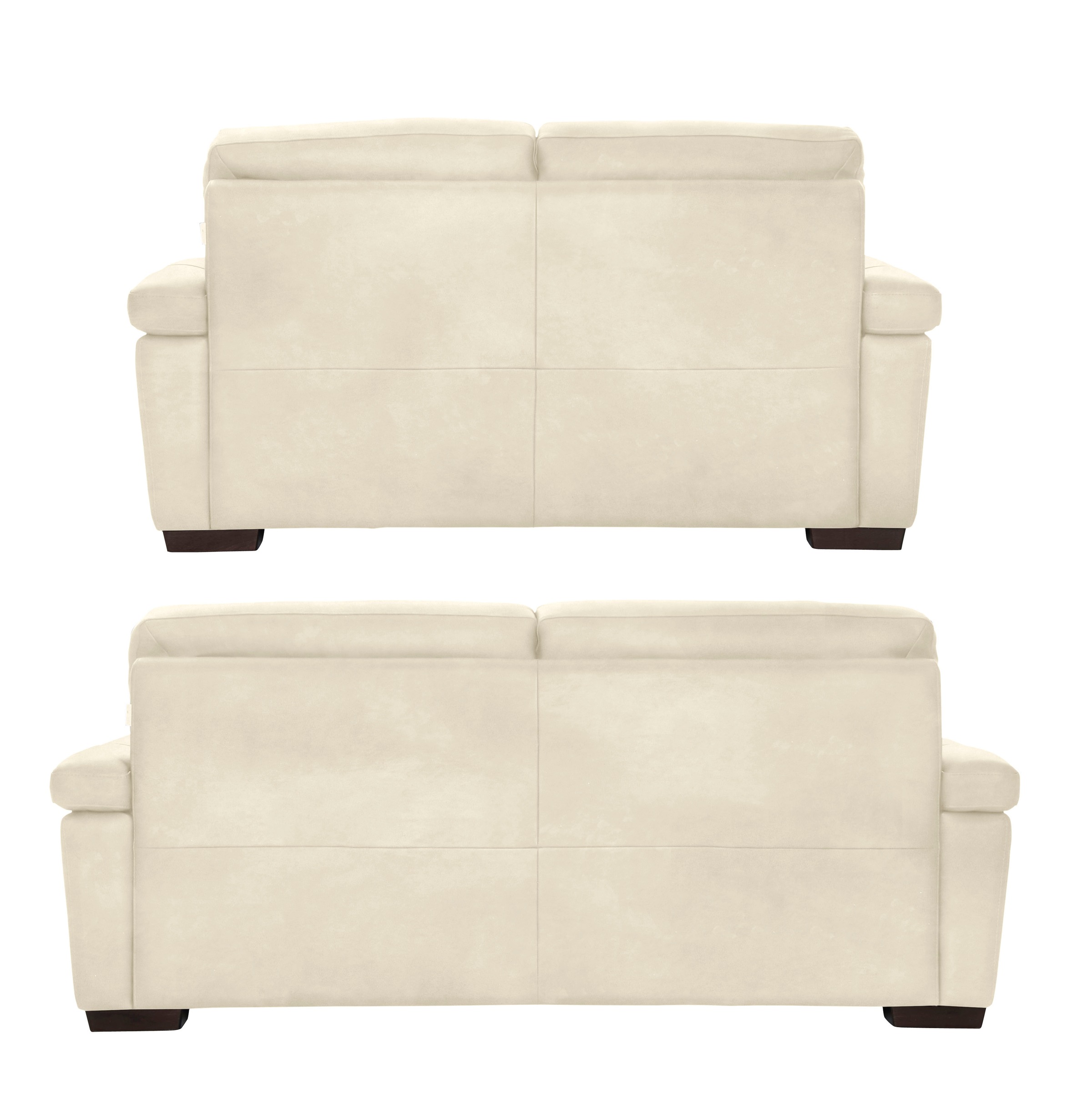 CALIA ITALIA Polstergarnitur »Gaia, hochwertige Garnitur aus 2-Sitzer & 3-Sitzer im edlen Design«, (Set, 2 tlg.), aus pflegeleichtem Luxus-Microfaser Ginevra Hydro Care