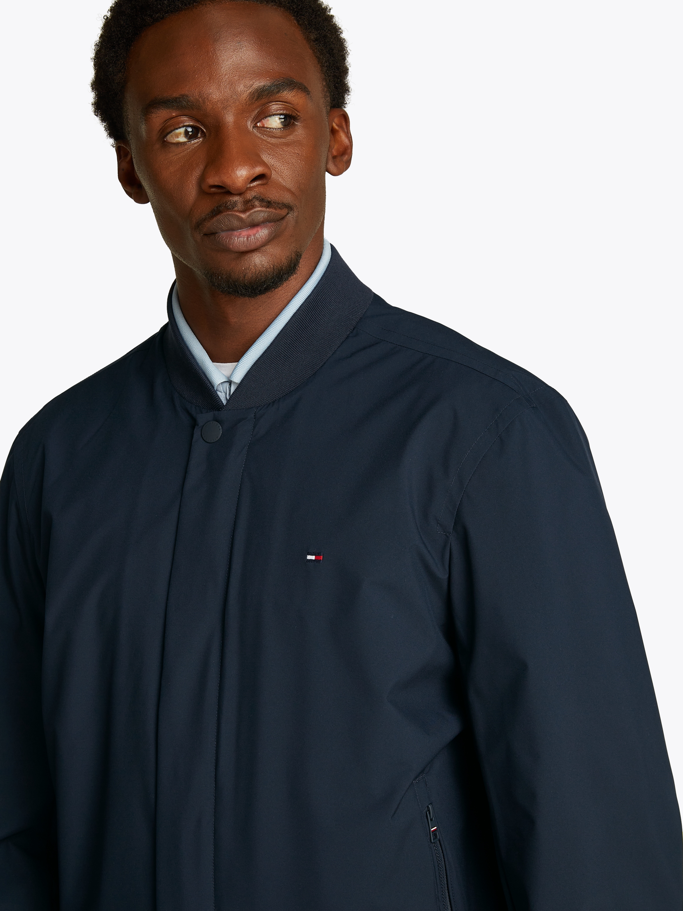 Tommy Hilfiger Bomberjacke »TECH LIGHTWEIGHT« mit Kapuze Regular fit mit Stehkragen