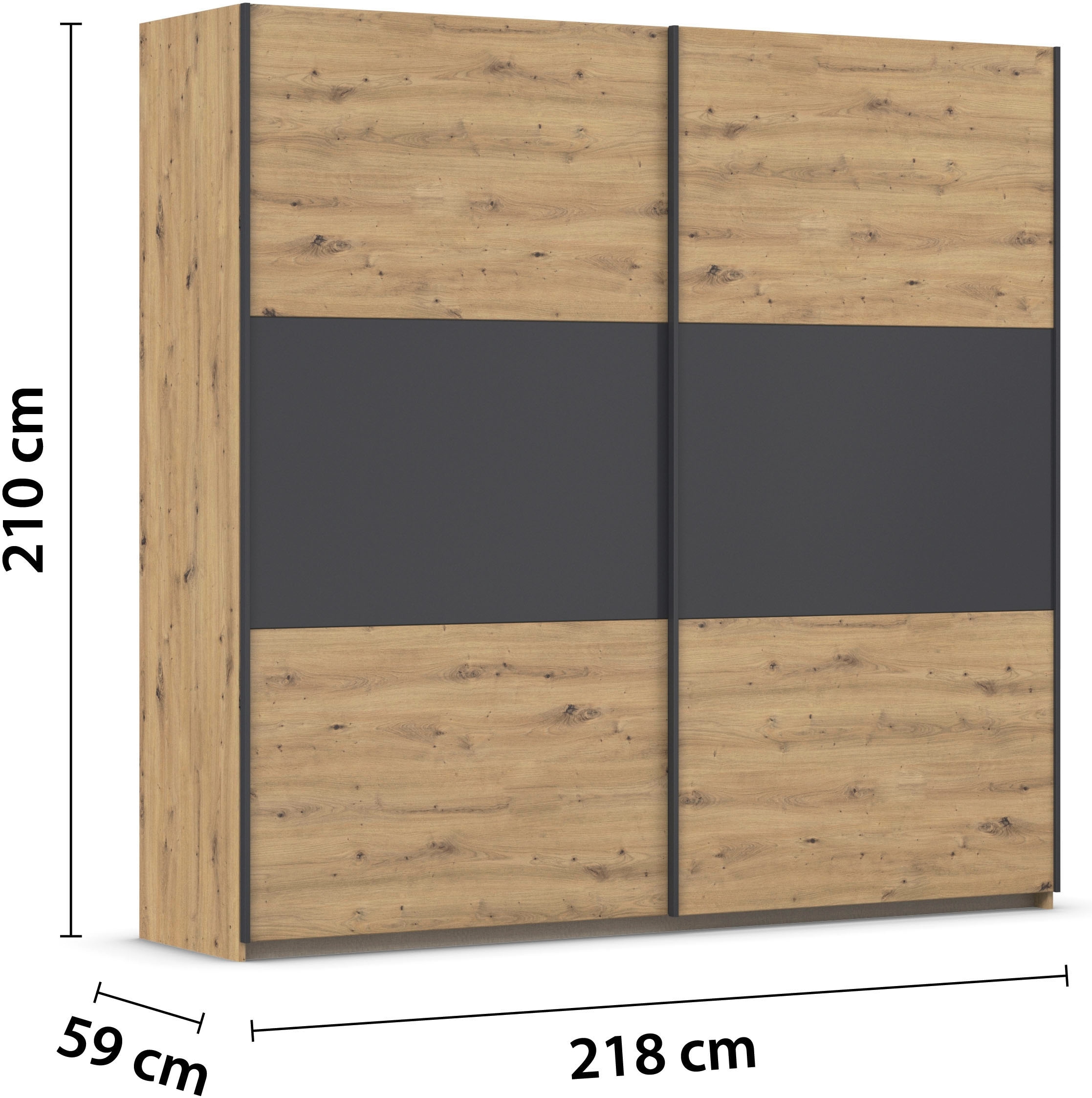 rauch Schwebetürenschrank »Kleiderschrank Schrank Garderobe Garderobenschrank Wäscheschrank NEO«, (in 3 verschiedenen Ausstattungen BASIC/CLASSIC/PREMIUM), mit großzügigem Stauraum und vielfältigen Farbkombinationen