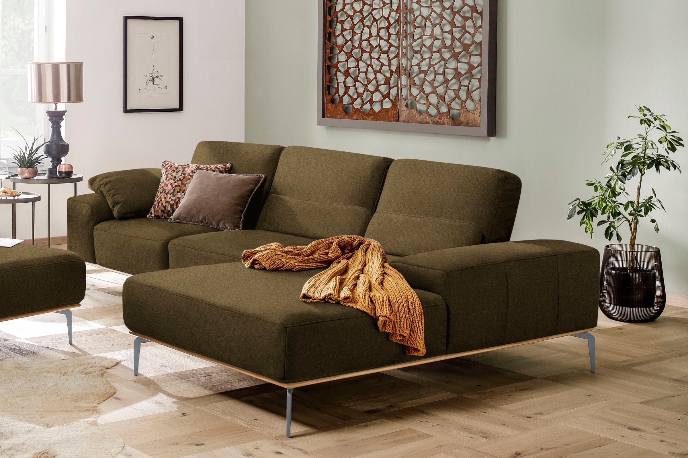 W.SCHILLIG Ecksofa "run, Designsofa mit tollem Sitzkomfort, bequem, L-Form" günstig online kaufen