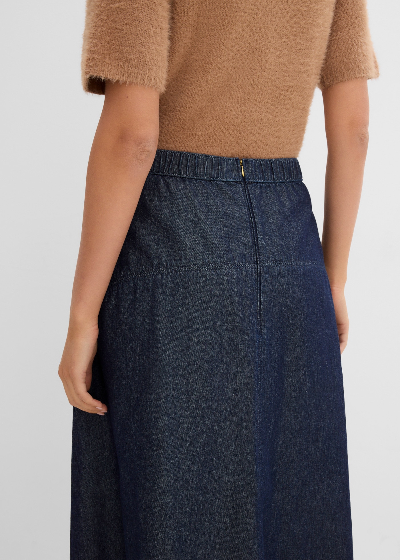 bonprix Jeansrock aus Baumwolle, mit eleganter Passform