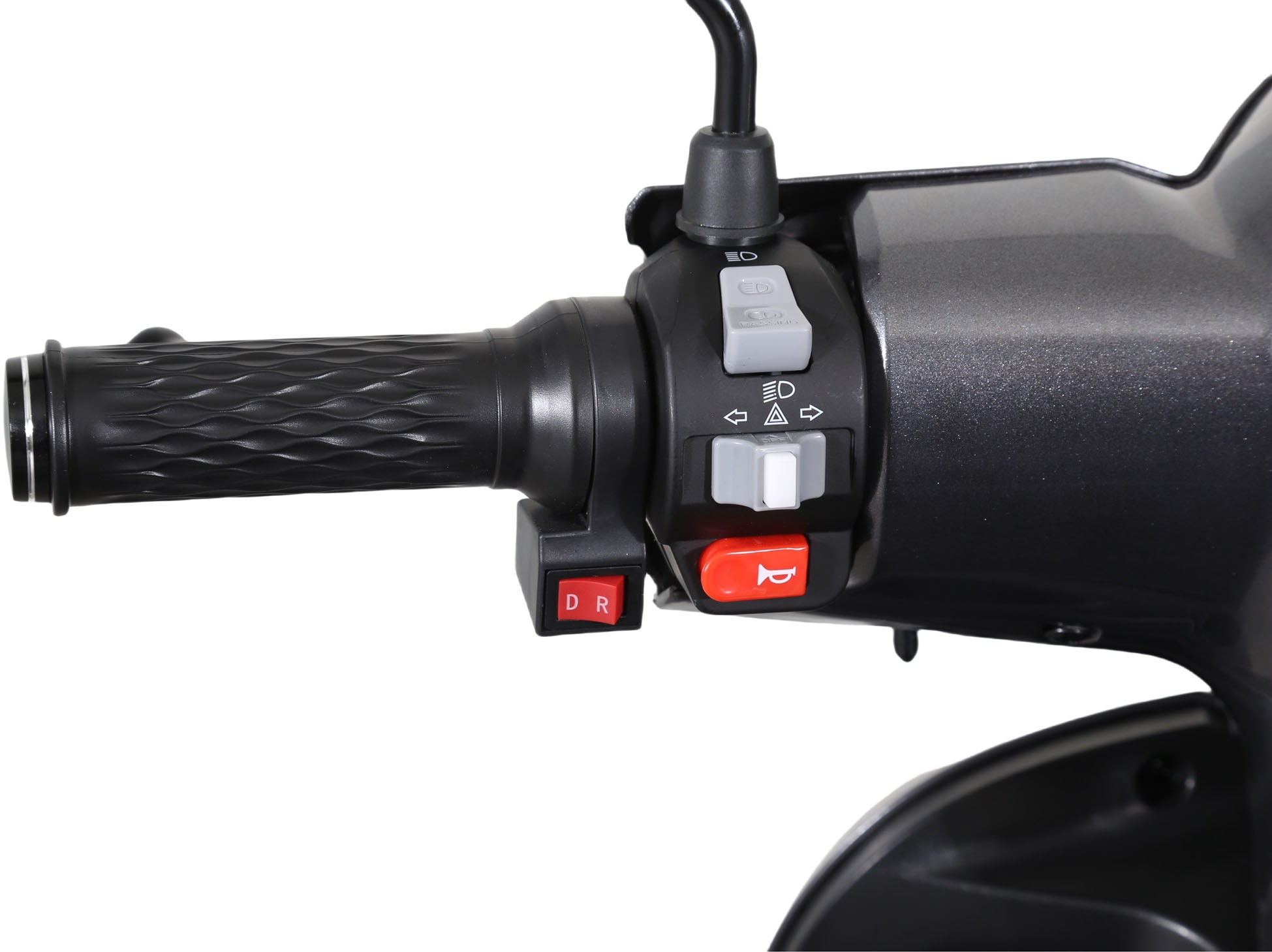 Zündapp Elektromobil »Zündapp Volt 1000W 20 km/h inkl. Topcase und Dach dunkelgrau«, Topcase, Dach