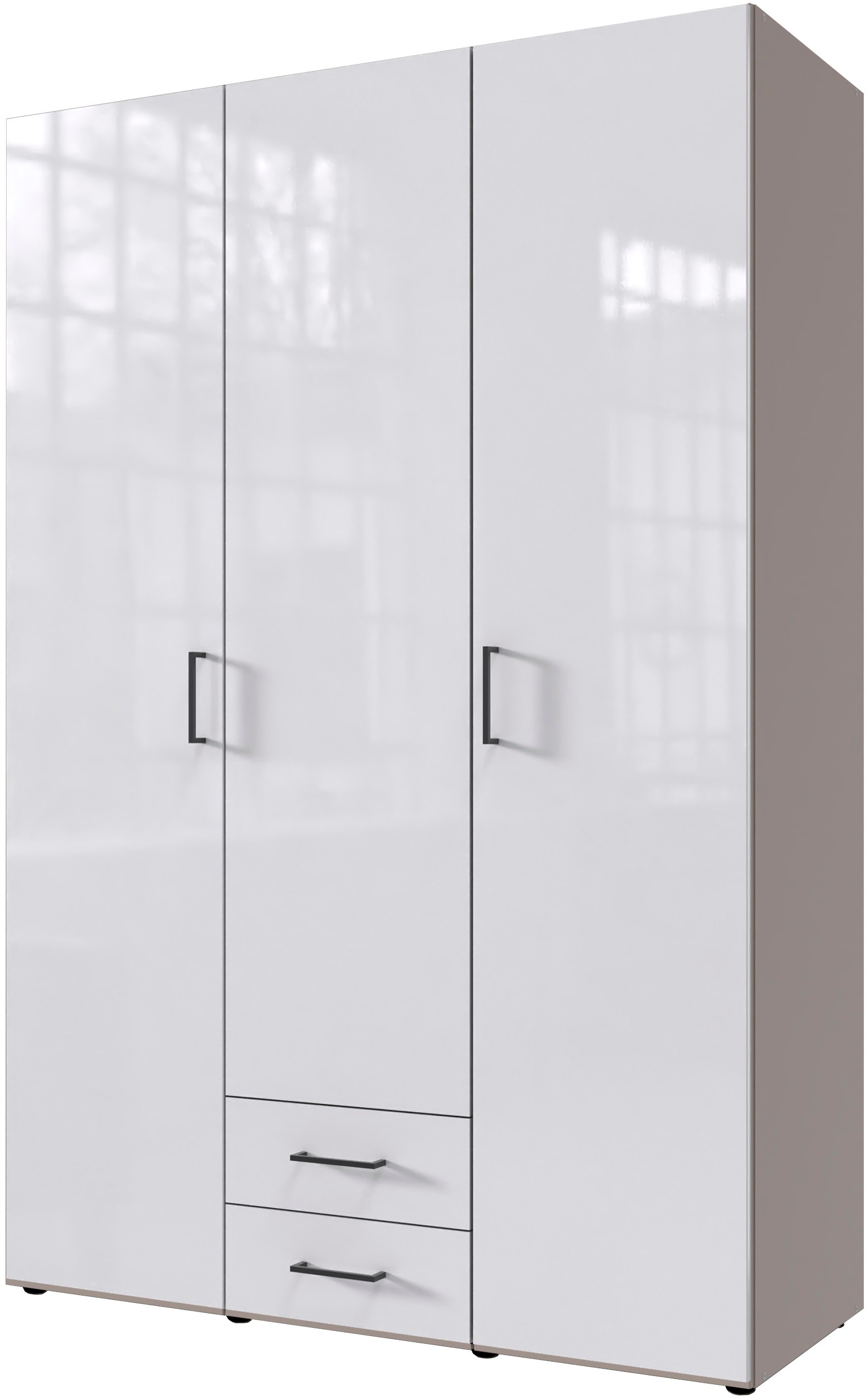 Wimex Drehtürenschrank »Mugano« mit langen oder kurzen Griffen aus Metall, günstig online kaufen