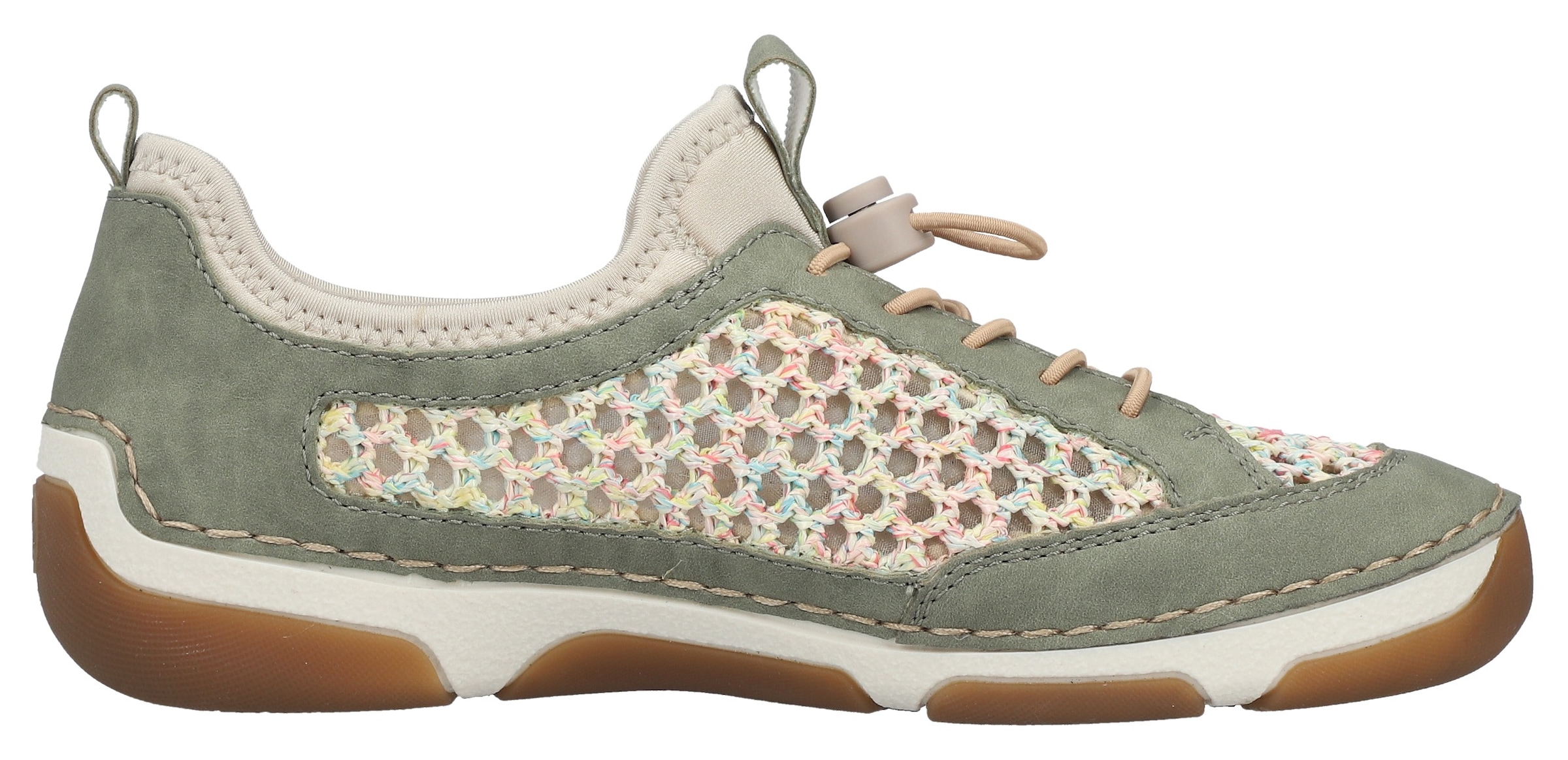 Rieker Slip-On Sneaker  Slipper, Freizeitsneaker, Halbschuh mit Schnellverschluss