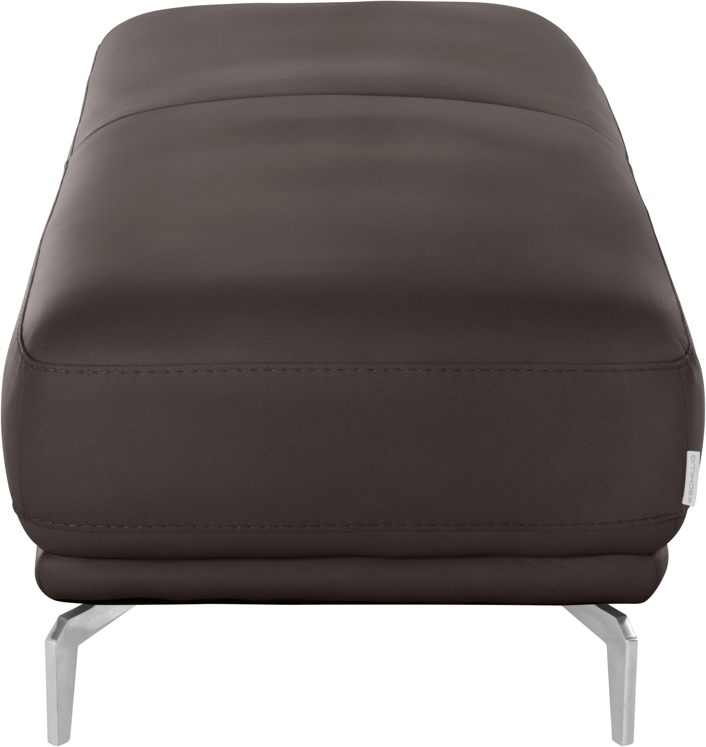 W.SCHILLIG Hocker »montanaa« mit Metallfüßen in Chrom glänzend, Breite 141 cm