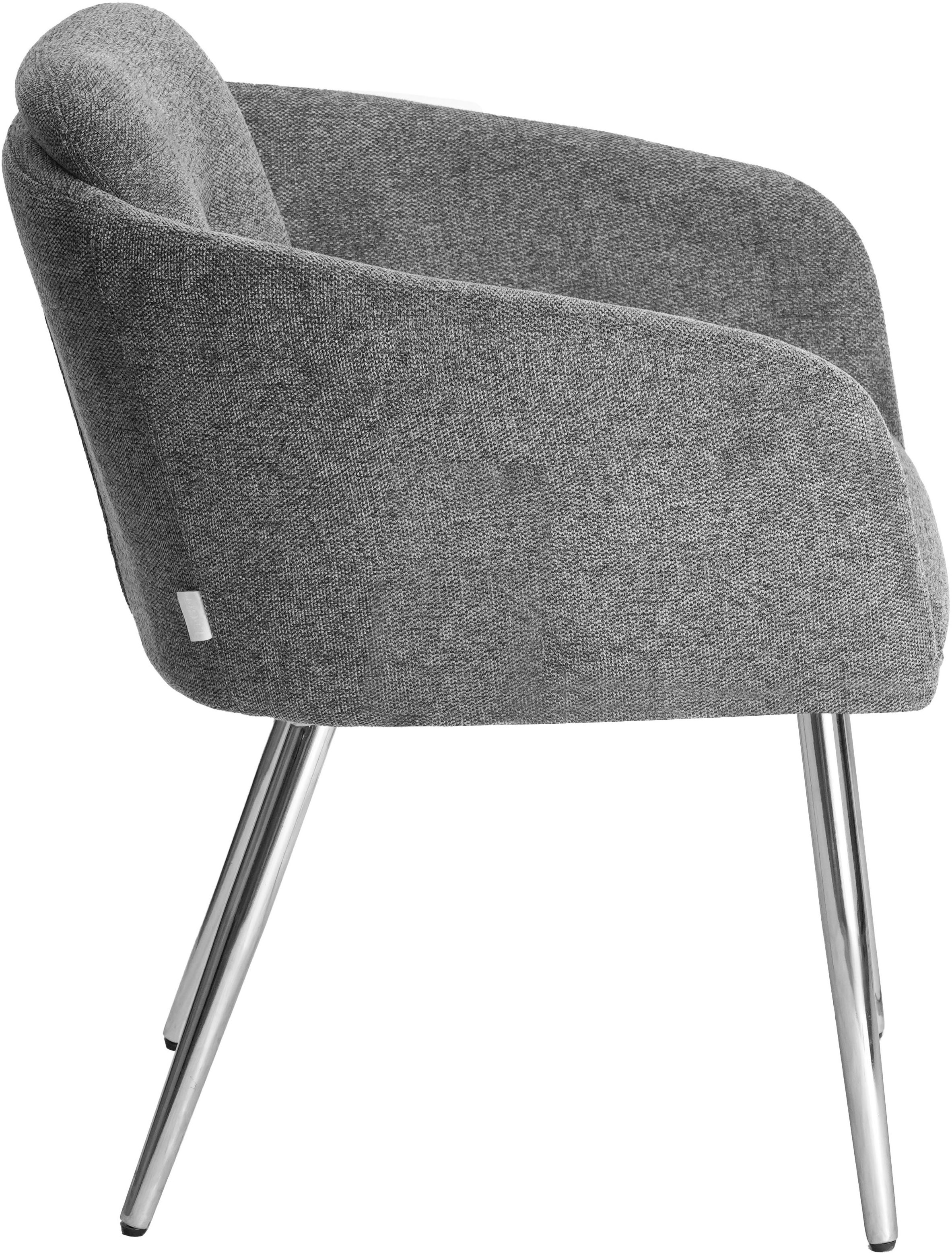 LeGer Home by Lena Gercke Esszimmerstuhl »Fleur« (Set) 2 Stk.Strukturstoff, ergonomisches Design, gesteppte Rückenlehne