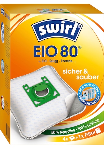 Swirl Staubsaugerbeutel »EIO 80 für EIO, Koenic und Quigg«, (Packung), 4er- Pack kaufen