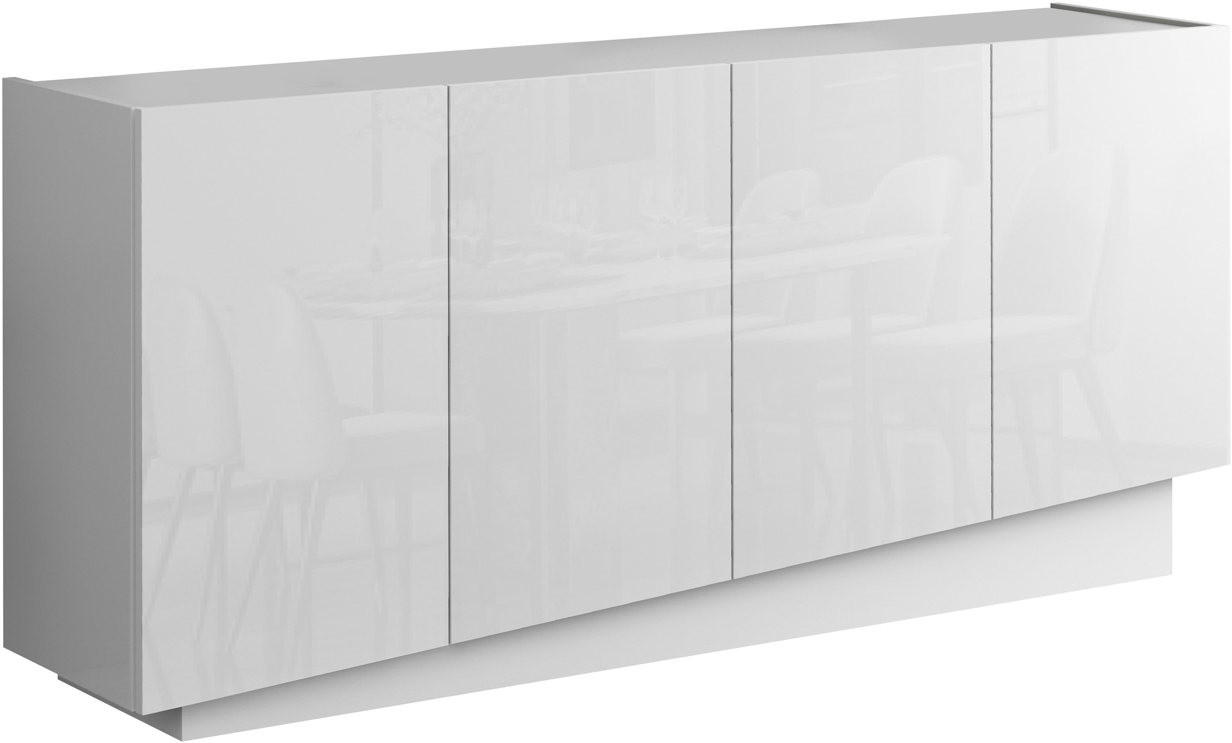 INOSIGN Sideboard »VELA, Sideboard, Breite 160 cm, Design mit schrägen Türen«, (1 St.), Made in Italy, Maße-B/T/H: 160x35x75,Sideboard, Anrichte, Kommode