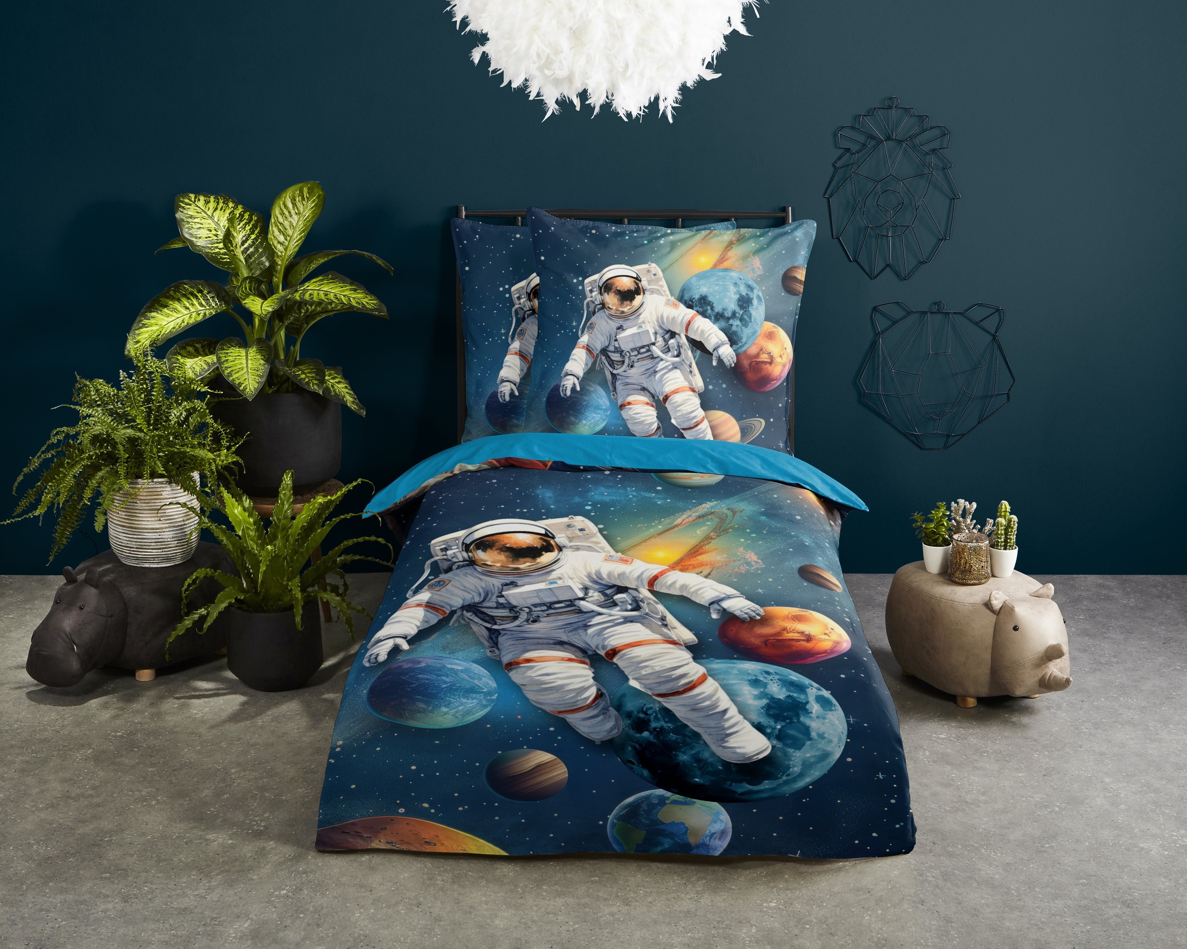 PURE luxury collection Kinderbettwäsche »Saros«, Mikrofaser, 135x200, 2 Tei günstig online kaufen