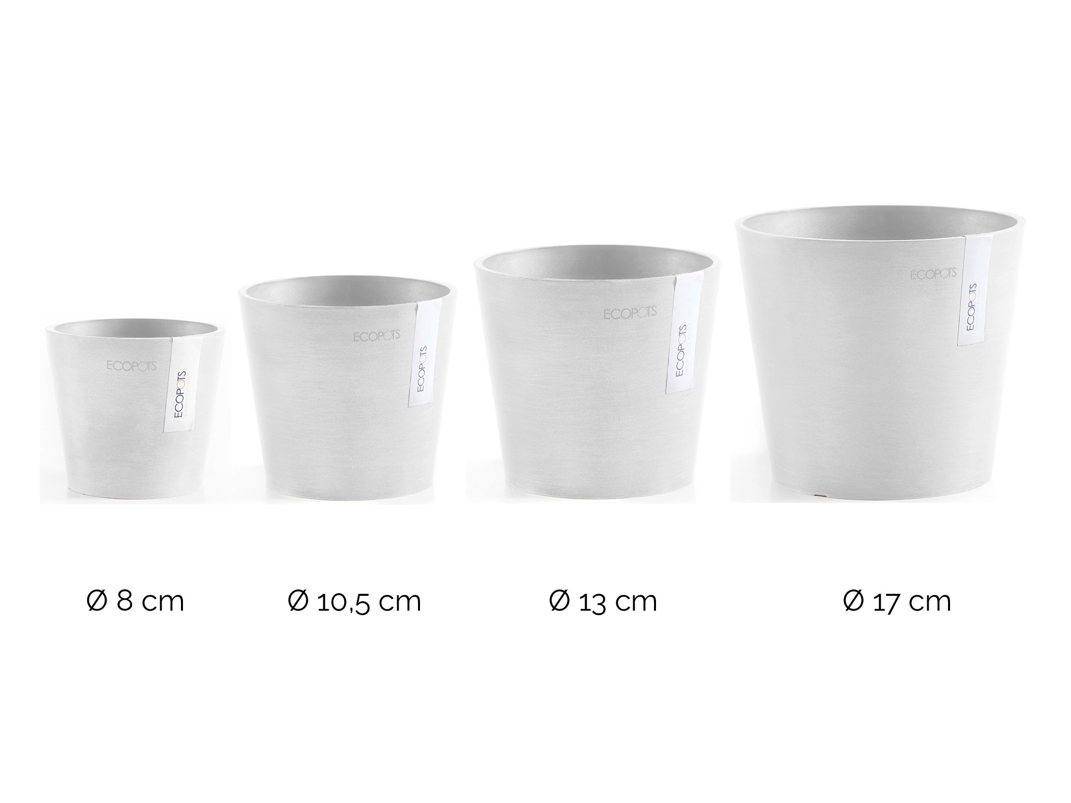 ECOPOTS Blumentopf »Amsterdam Mini«, (Set, 4 St.), in verschiedenen Größen