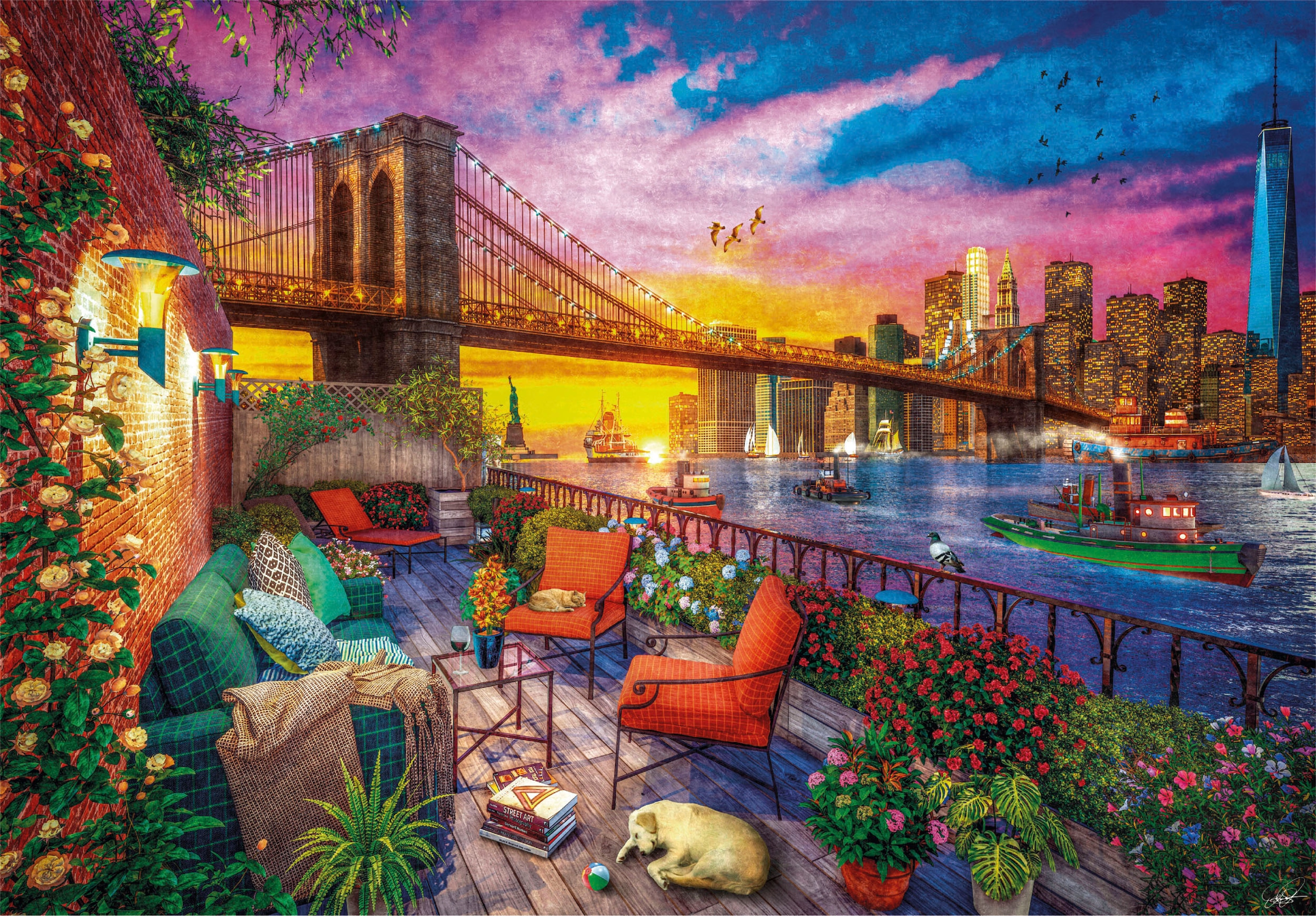 Clementoni® Puzzle »High Quality Collection, Sonnenuntergang über Manhattan« Made in Europe