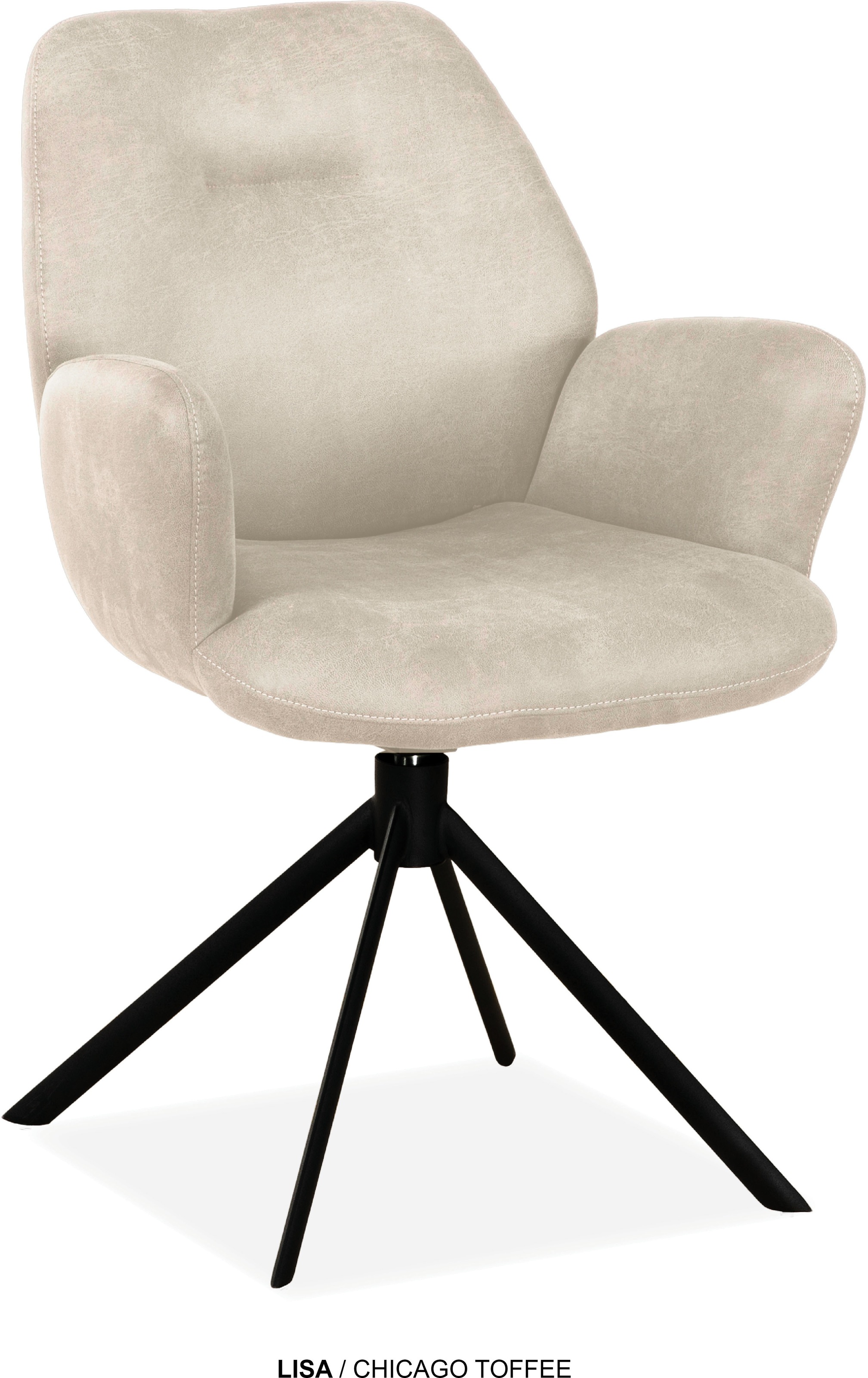 OMG Design Esszimmerstuhl »Lisa« (Set) 2 Stk.Drehstuhl mit auto-return, Arm günstig online kaufen