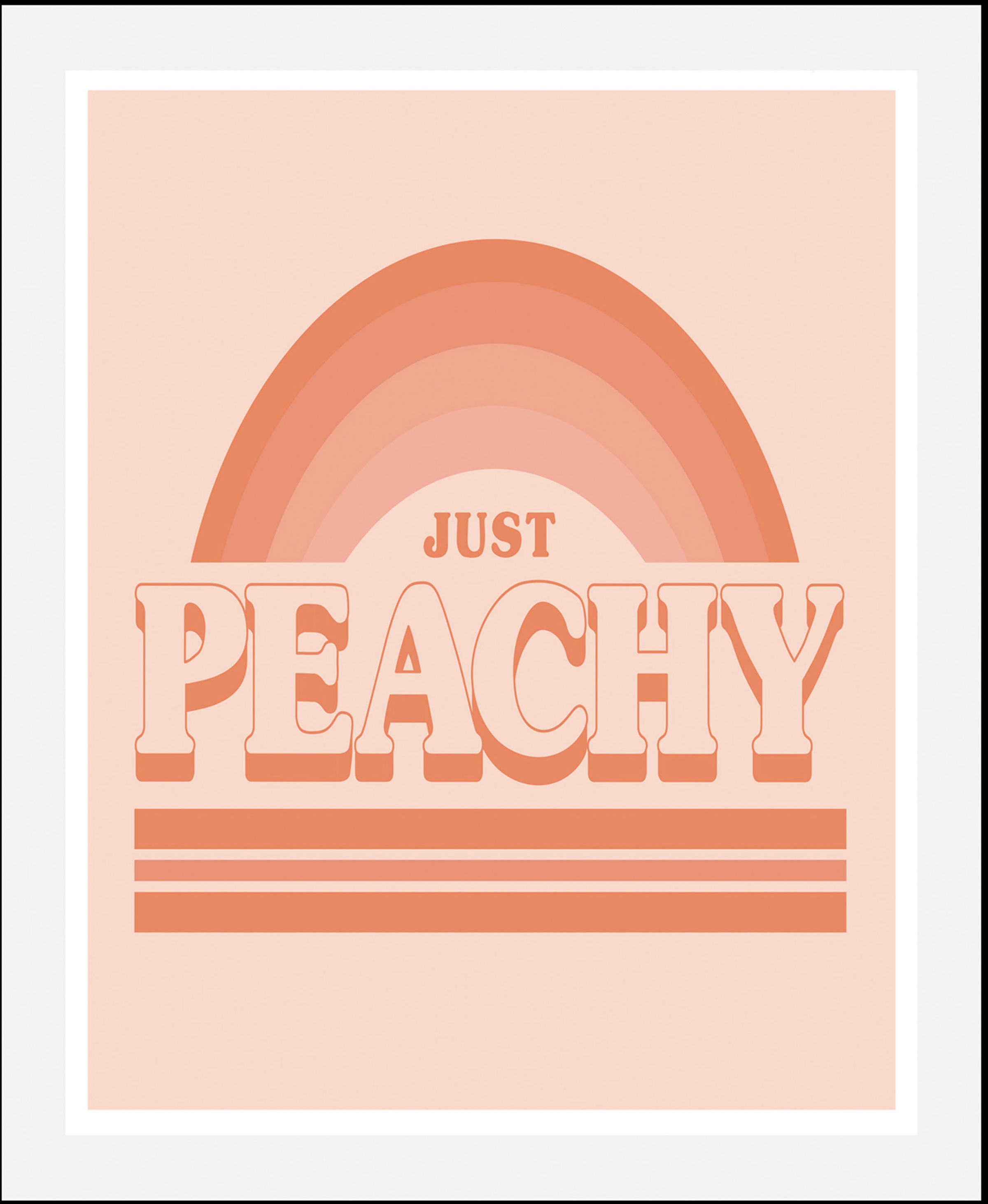 queence Bild »Just Peachy«, Schriftzüge-Schriftzug-Regenbogen-Humor, (1 St. günstig online kaufen