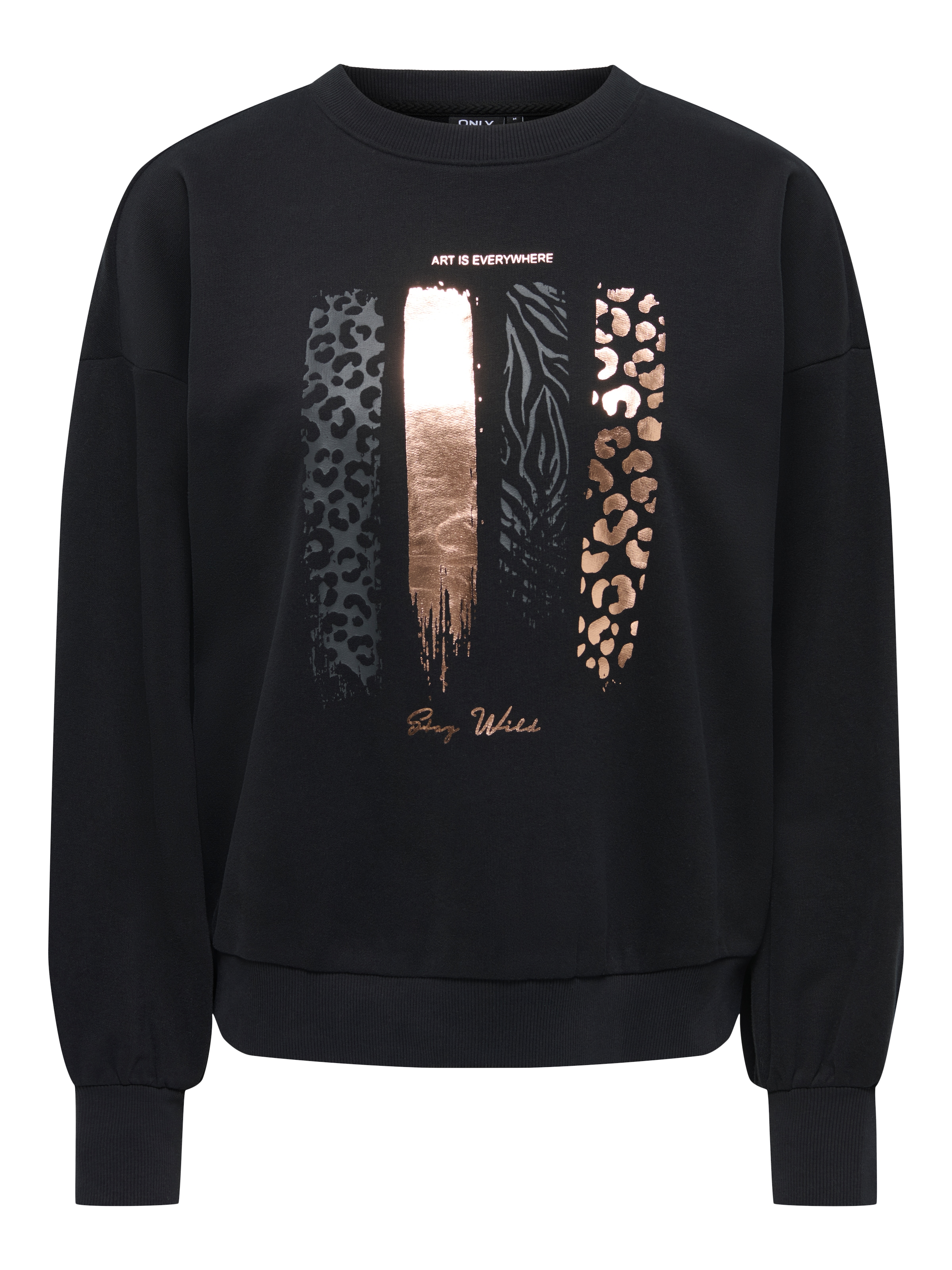 ONLY Sweatshirt »ONLBROOKY L/S PRINT UB CS SWT«, Baumwollmischung, regular fit
