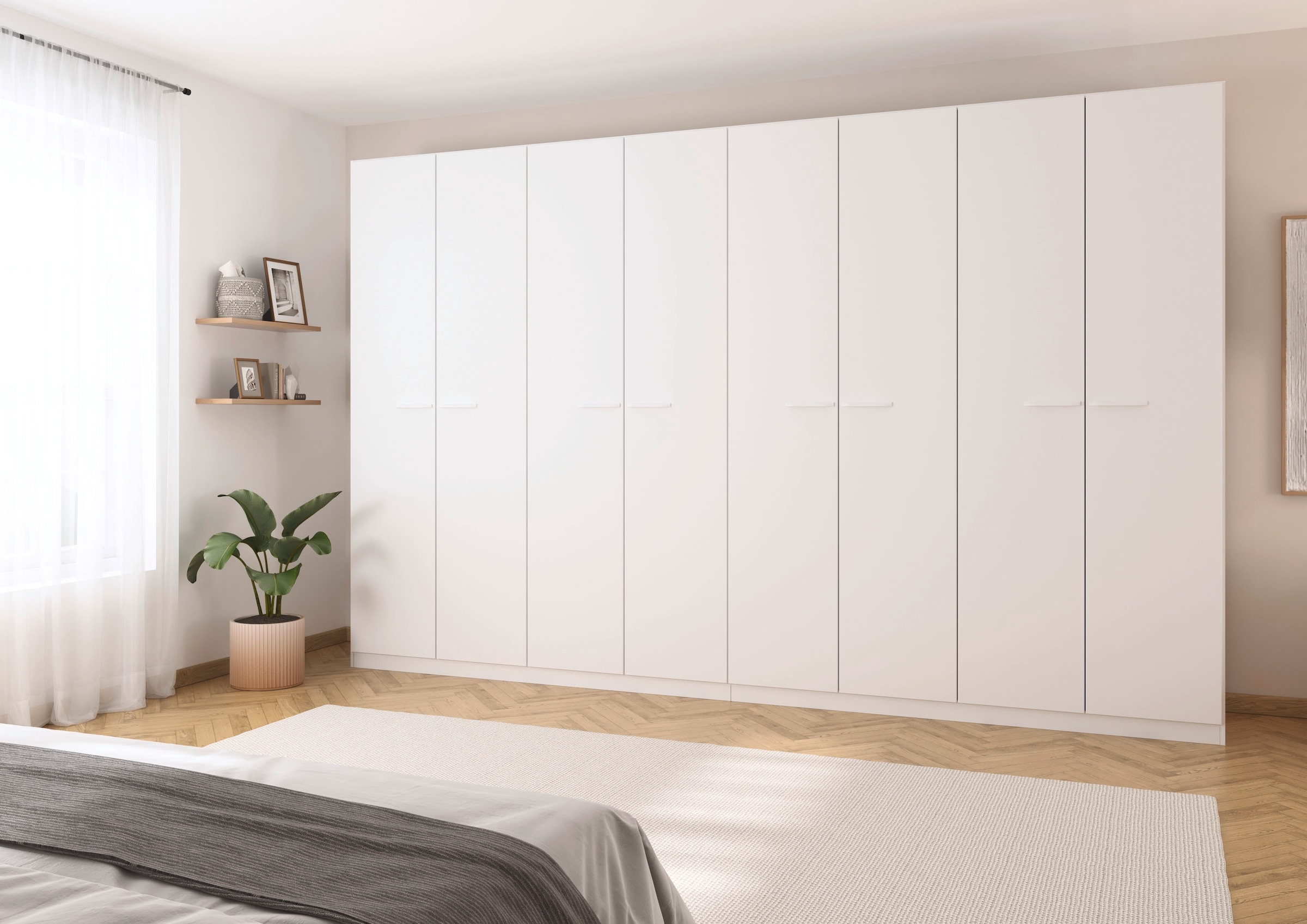 rauch Drehtürenschrank »Kleiderschrank Schrank Garderobe TOPSELLER OTELI inkl. Inneneinteilung«, (erhältlich in Breiten 91-360 cm, ab Breite 136cm inkl. Innenschubladen), mit zusätzlichen Einlegeböden, optional mit Spiegel MADE IN GERMANY