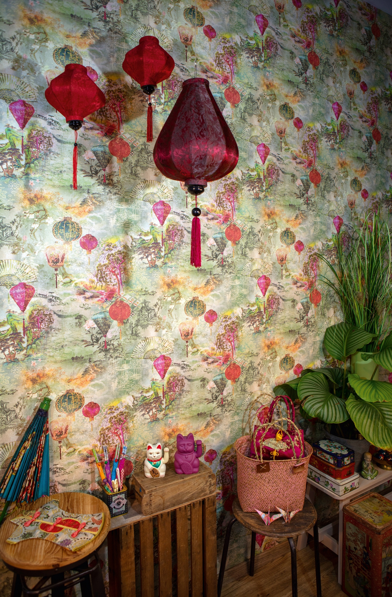 A.S. Création Vliestapete »Asian Fusion«, asiatisch-floral-Motiv, Ausgefallene Tapete Japanisch Tapeten Wohnzimmer Schlafzimmer Küche