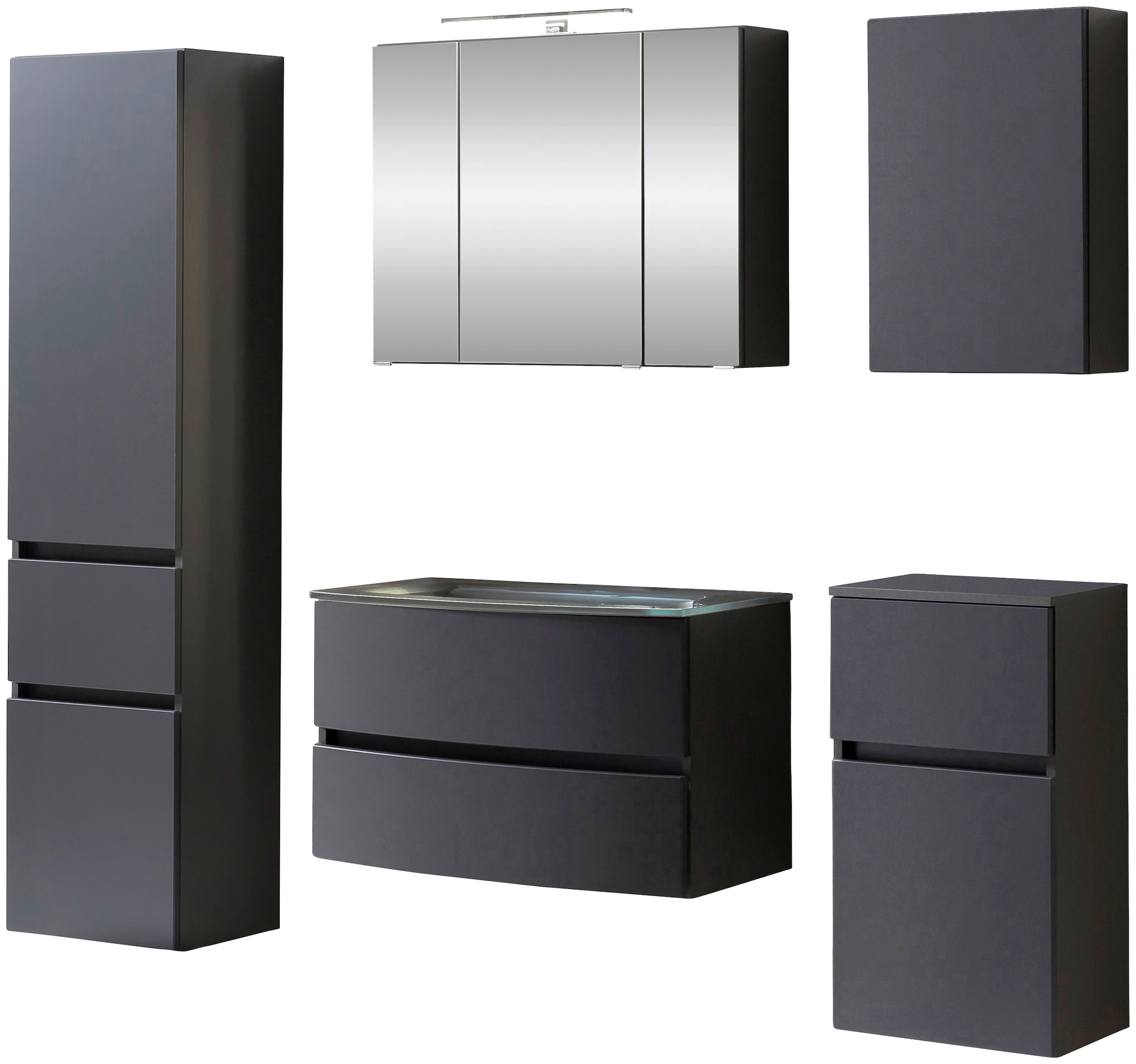 welltime Badezimmer-Set »Kaunas« Set, 5 Stk. tlg. günstig online kaufen