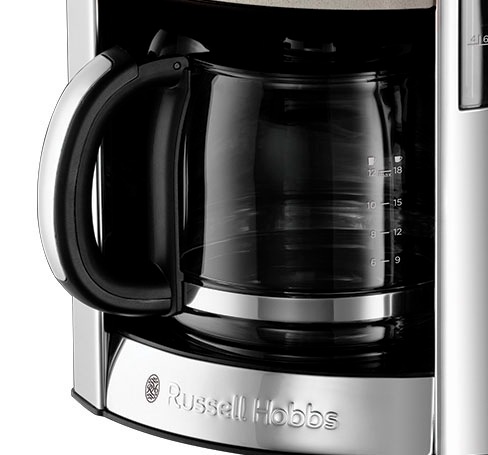 RUSSELL HOBBS Filterkaffeemaschine »Luna Moonlight Grey 23241-56«, 1,5 l Kaffeekanne, Papierfilter, 1x4, mit fingerabdruckresistenter Lackierung