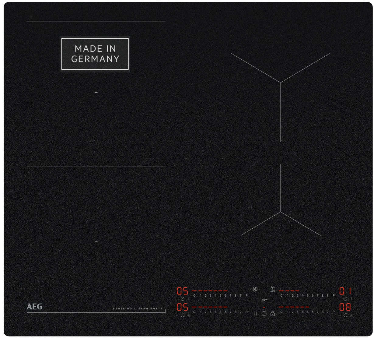 AEG Induktions-Kochfeld »TI64IB1FIZ«, Individuell einstellbare Kochzonenreg günstig online kaufen