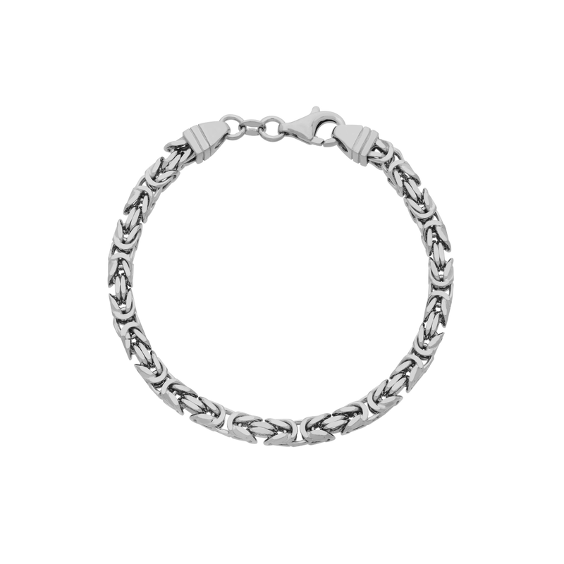 FIRETTI Armband »Schmuck Geschenk Silber 925 Armschmuck Armband Königskette« silberfarben 19 Klassisch elegante Armkette mit Königskettengliederung