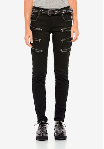 Cipo & Baxx Slim-fit-Jeans, mit auffälligen Details in Skinny Fit kaufen