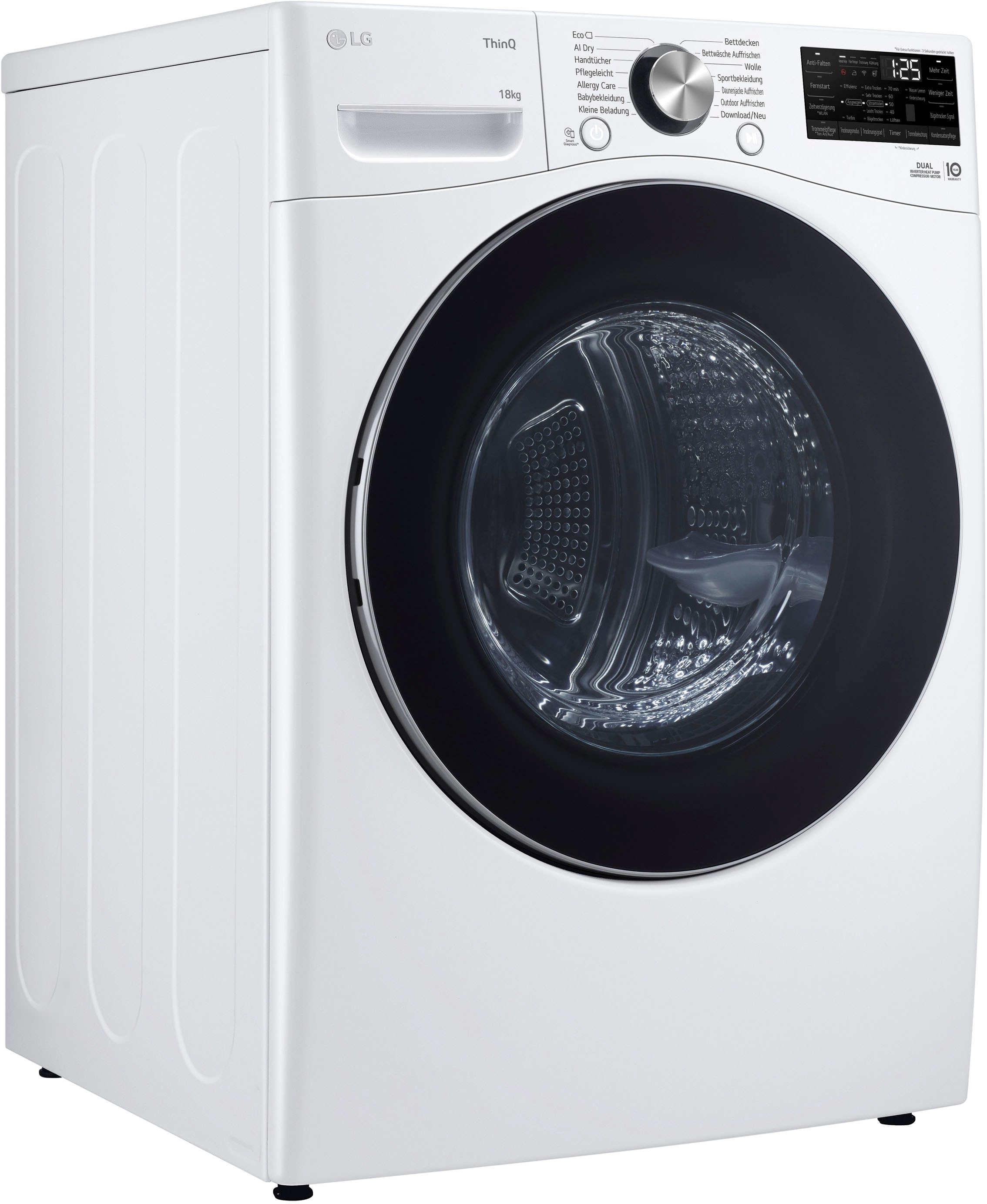 LG Wärmepumpentrockner »RT18VT«, 18 kg, Allergy Care