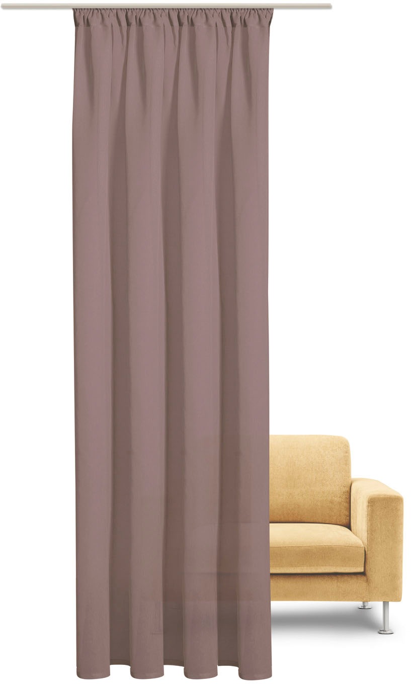 Gerster Gardine »Tessa« Kräuselband 1 Stk. tlg. Fertigschal uni - nature li günstig online kaufen