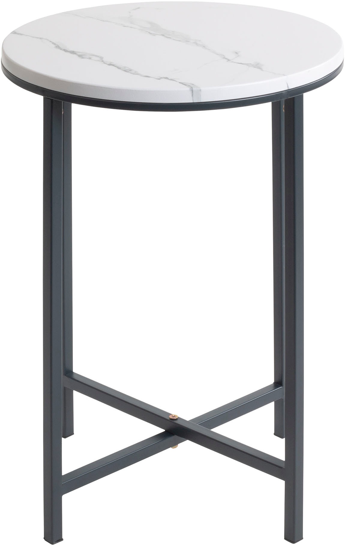 HAKU Beistelltisch »Sofatisch, Wohnzimmertisch« 1 Stk. tlg. rund - aus Metall Anthrazit - Ø/H 39/53 cm