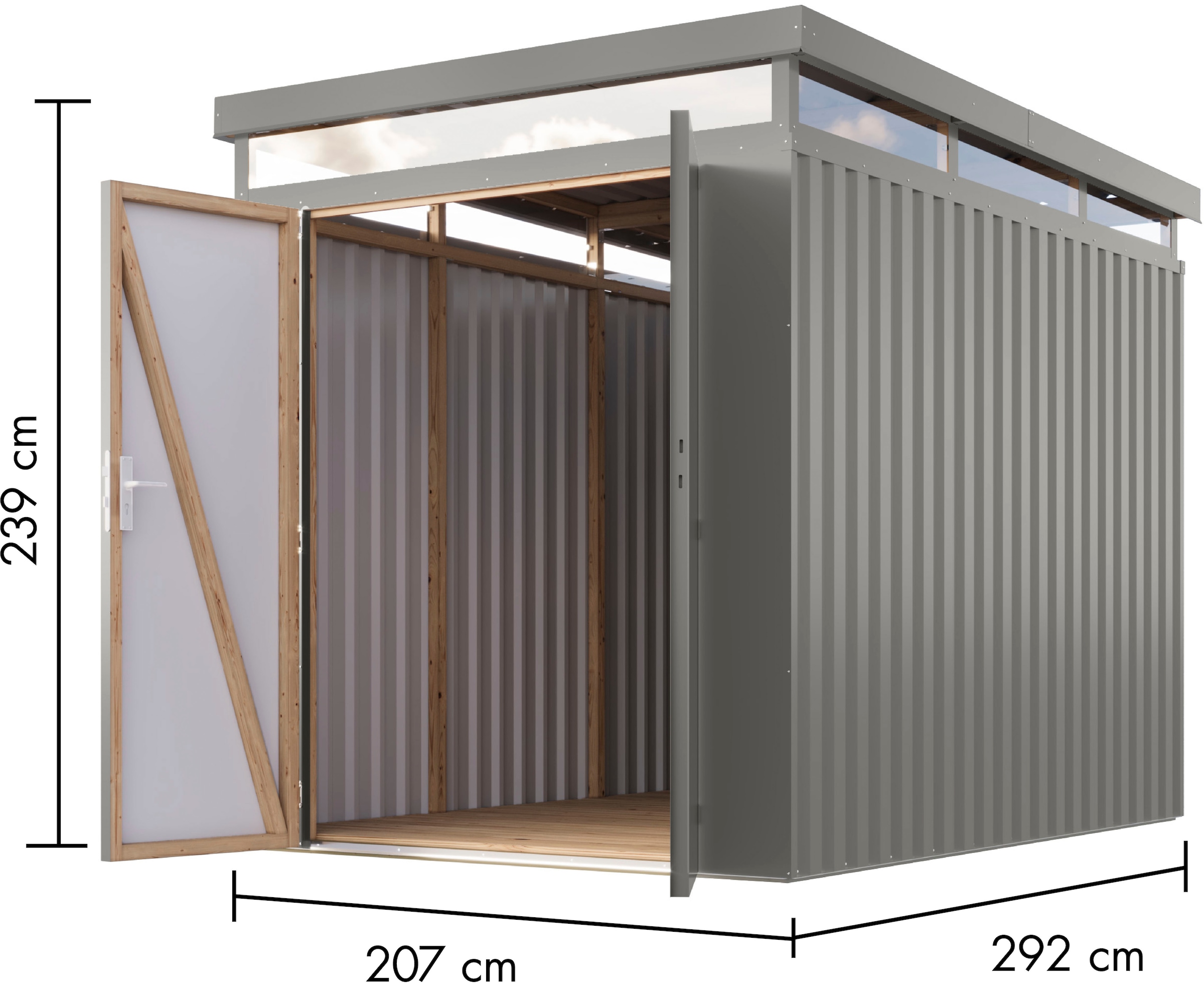Karibu Gerätehaus »Titanium 2,5« Made in Germany