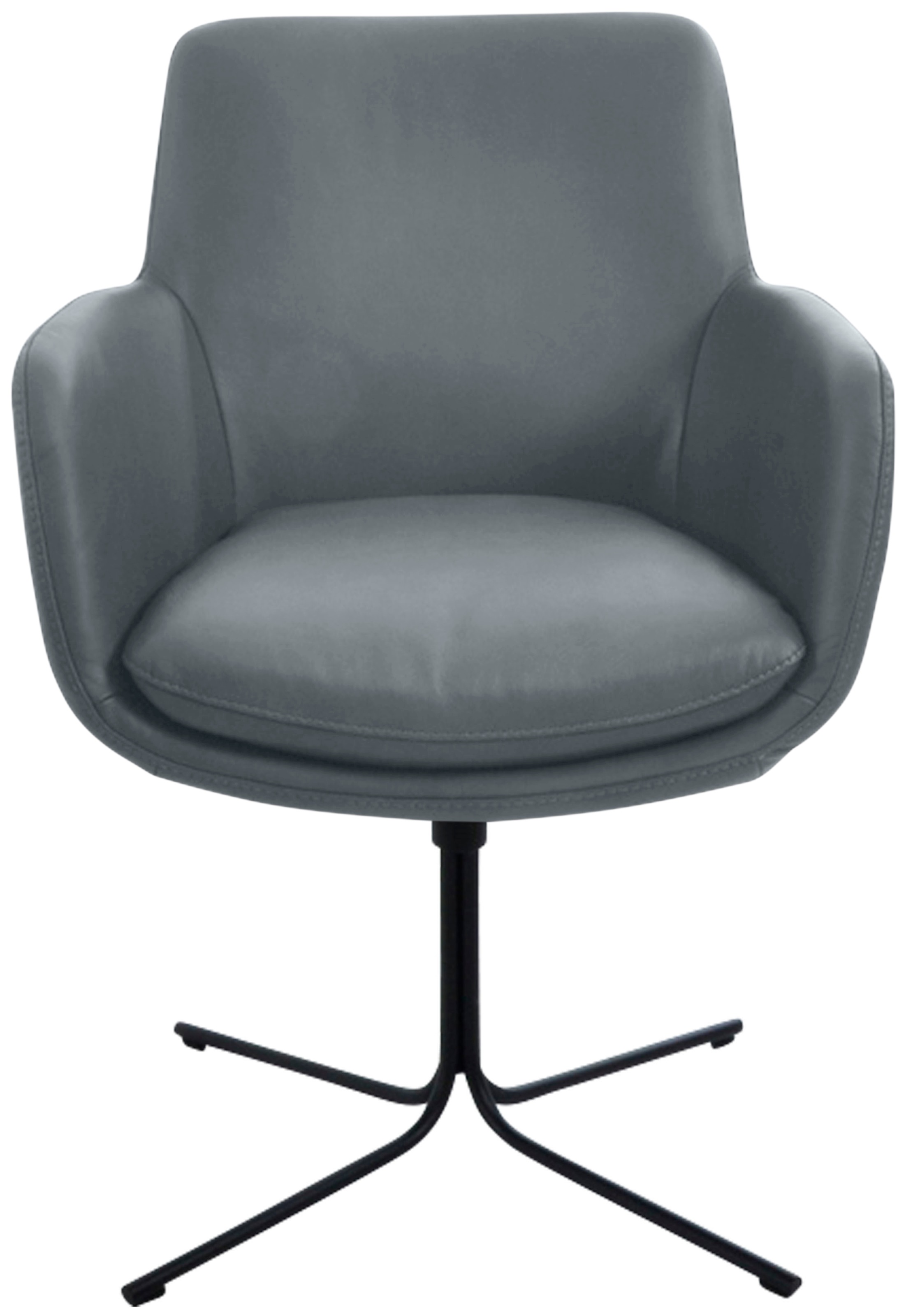 K+W Komfort & Wohnen Drehstuhl »Pego« () filigranem 4-Fuß-Gestell in schwar günstig online kaufen