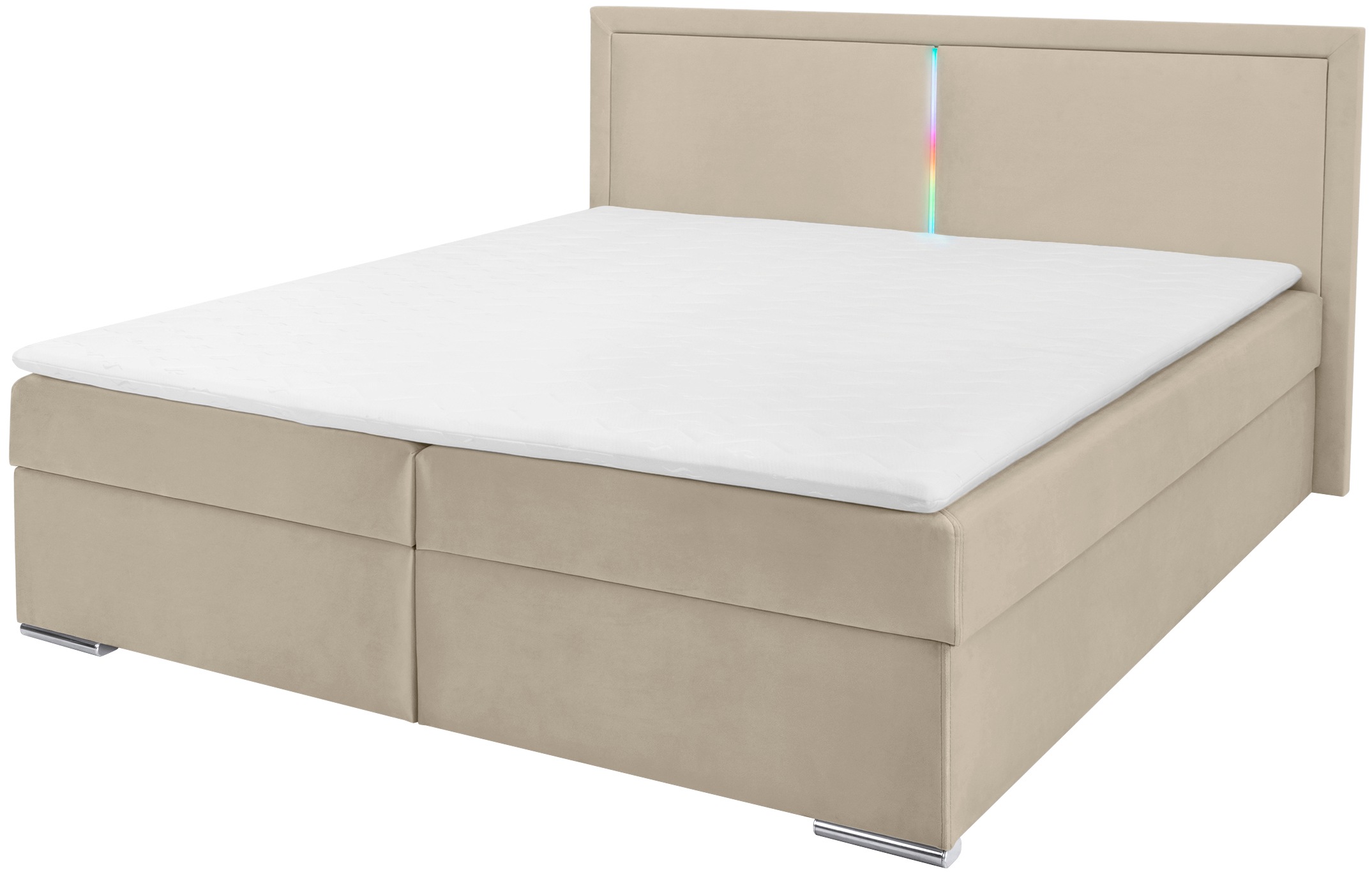 COLLECTION AB Boxbett »Athena«, Inkl. LED-Beleuchtung, Topper und Stauraum