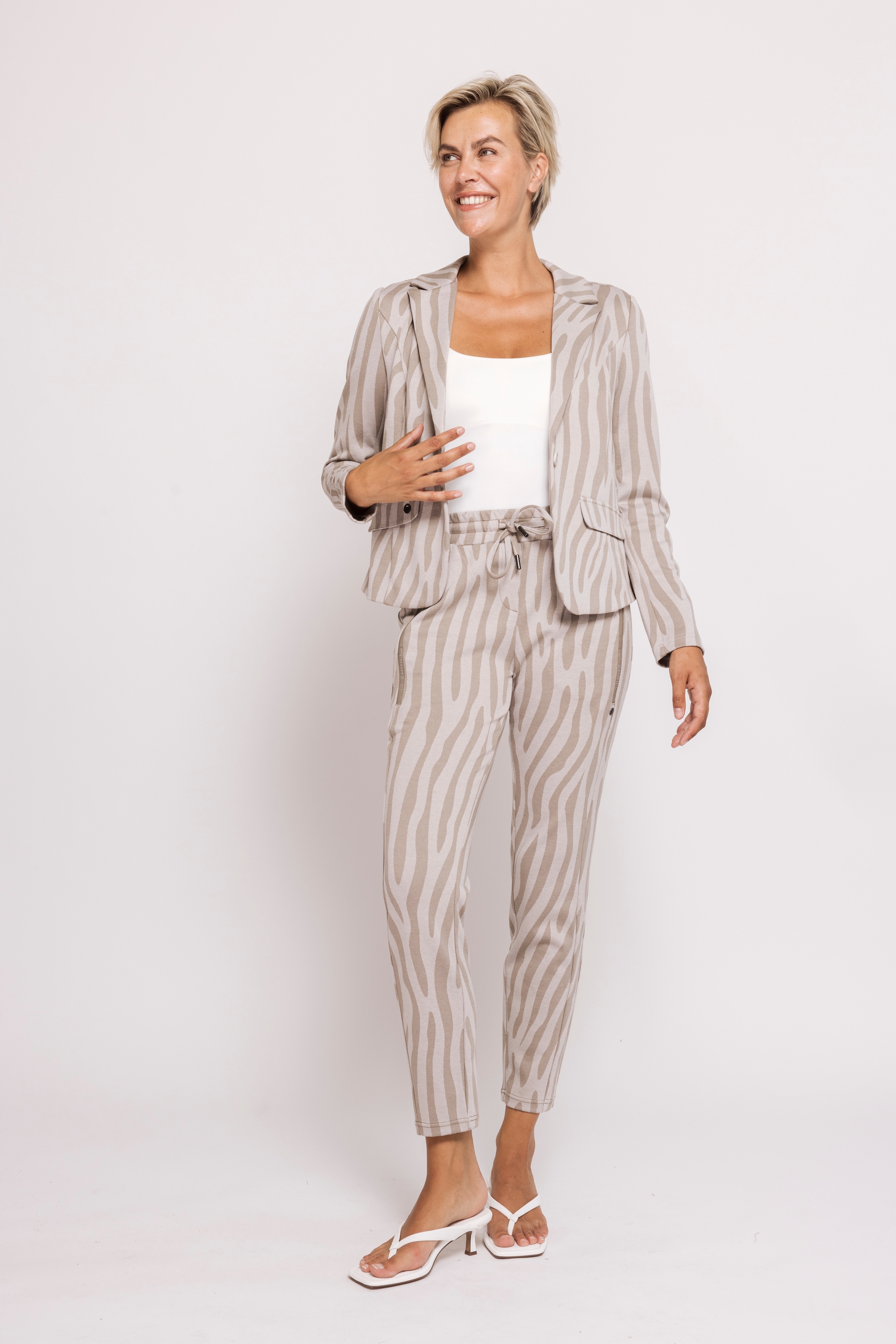 Zhrill 7/8-Hose »CHIARA CASUAL«  Slim Fit, Zebra-Muster