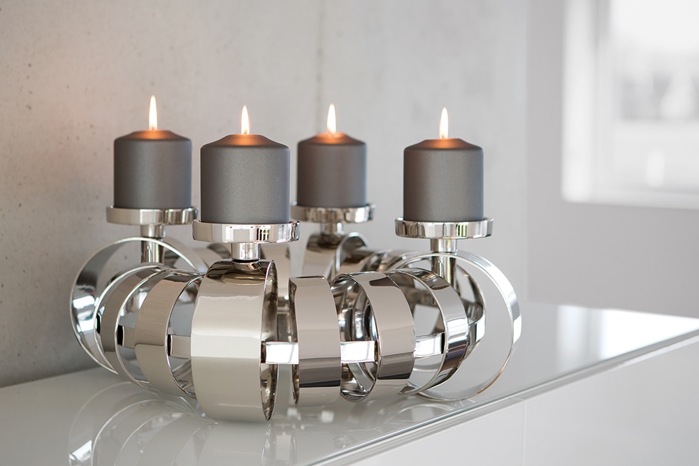 »ANELLO«, St.), (1 Fink auf Rechnung 4-flammig, kaufen Kerzenhalter Adventsleuchter