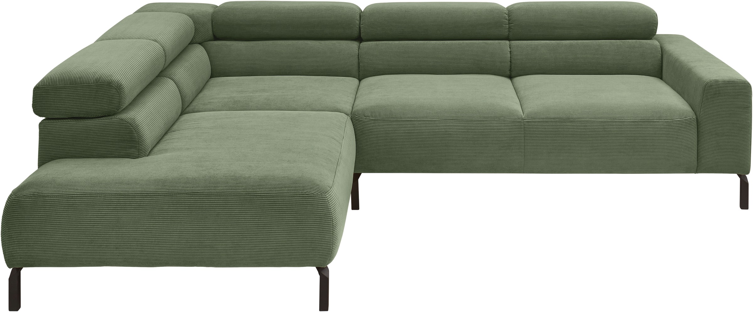 Places of Style Ecksofa »Antonelli, L-Form, inkl. Kopfteilverstellung, Brei günstig online kaufen