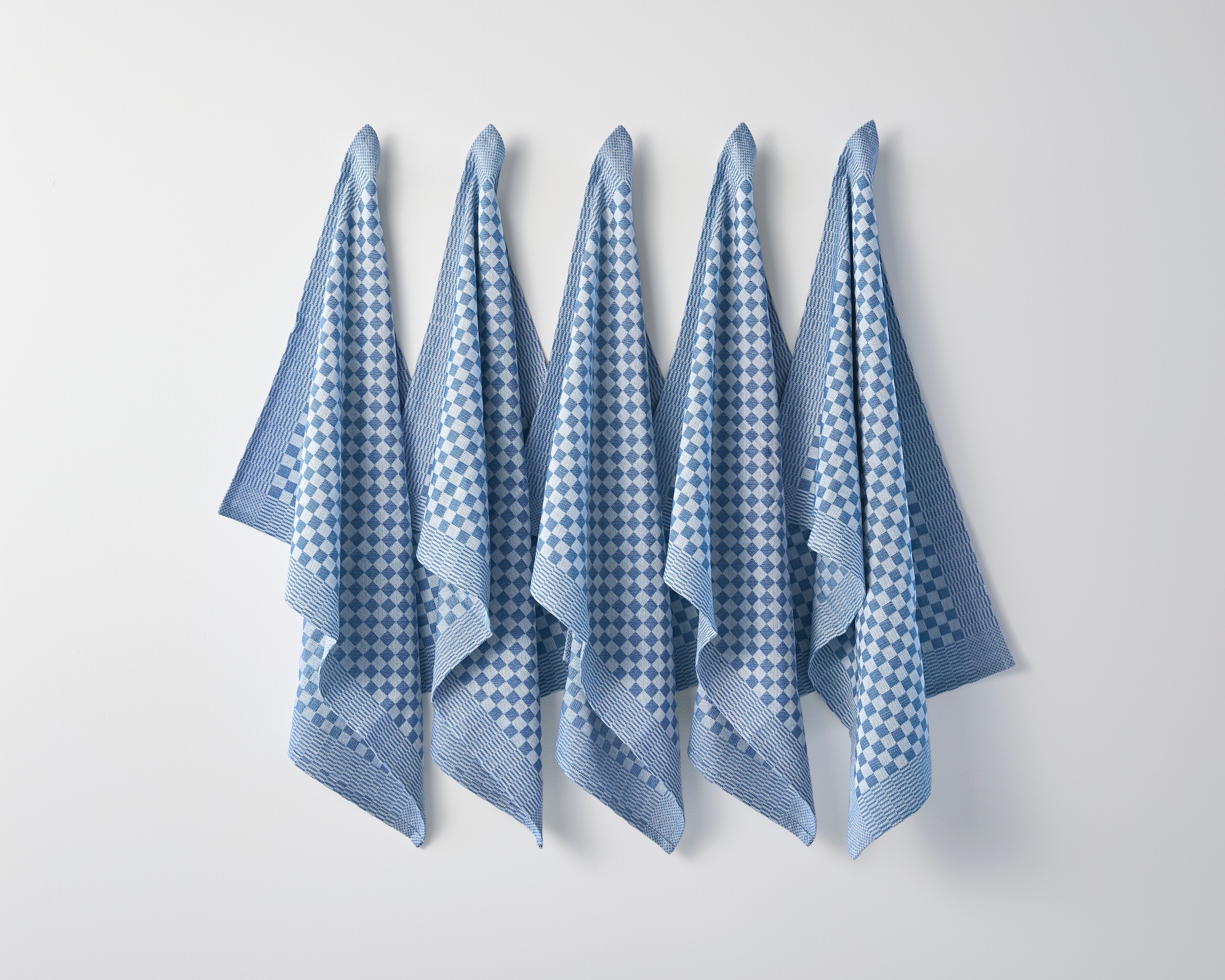 OTTO home Geschirrtuch »Keersten« Grubentuch, 100 % Baumwolle, 5er-Set, 70 × 50 cm, Premium,