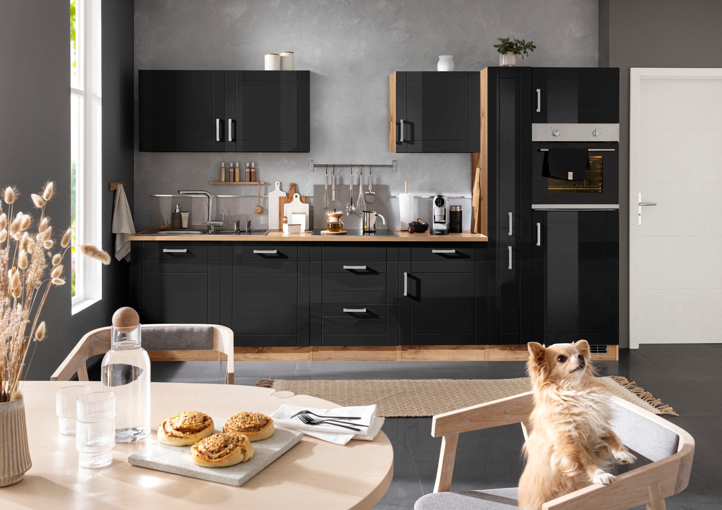 KOCHSTATION Küchenzeile »KS-Tinnum«, ohne E-Geräte, Breite 330 cm günstig online kaufen