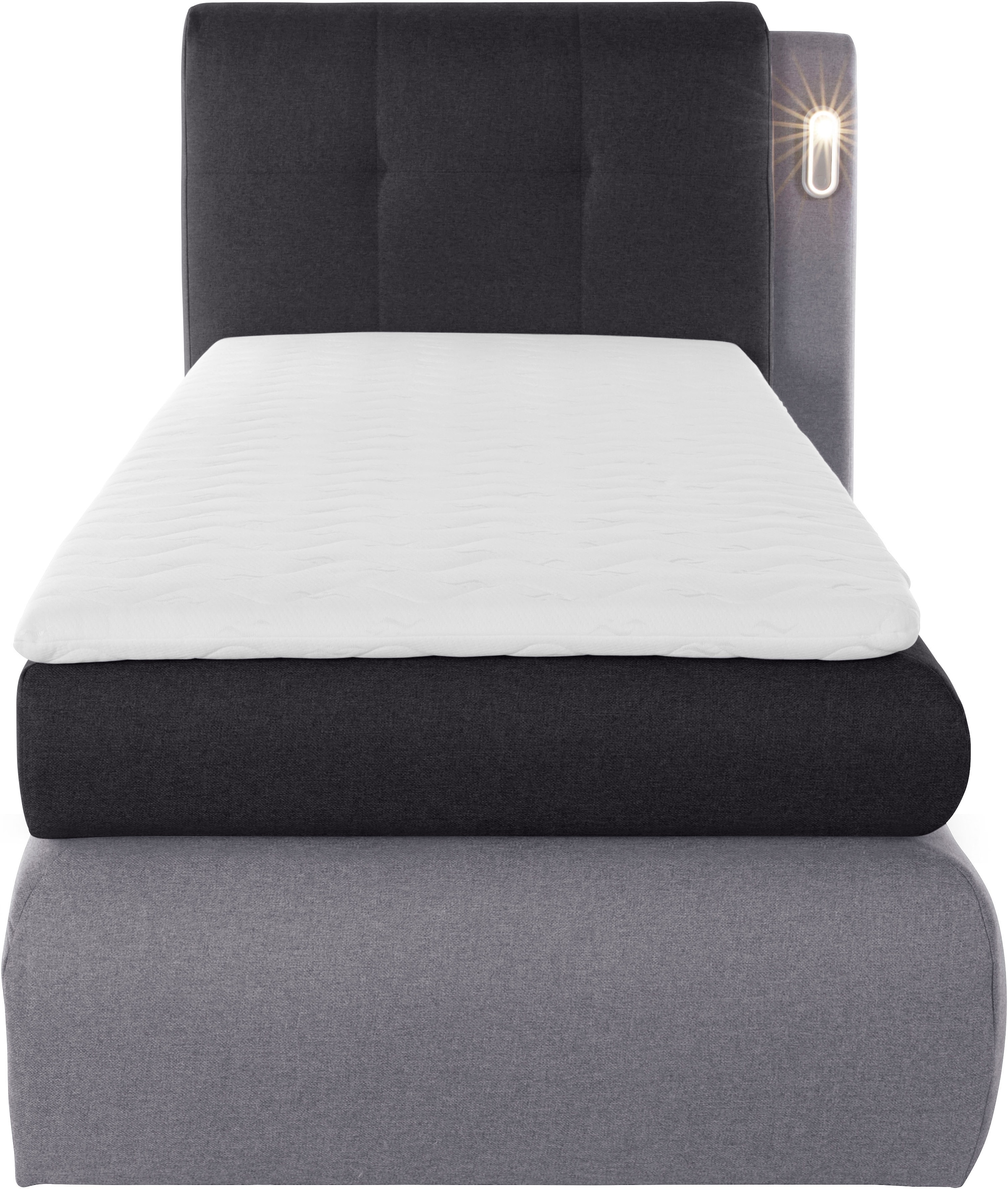 4. Bild von COLLECTION AB Boxspringbett »Borna«, inklusive Bettkasten, LED-Beleuchtung und Topper