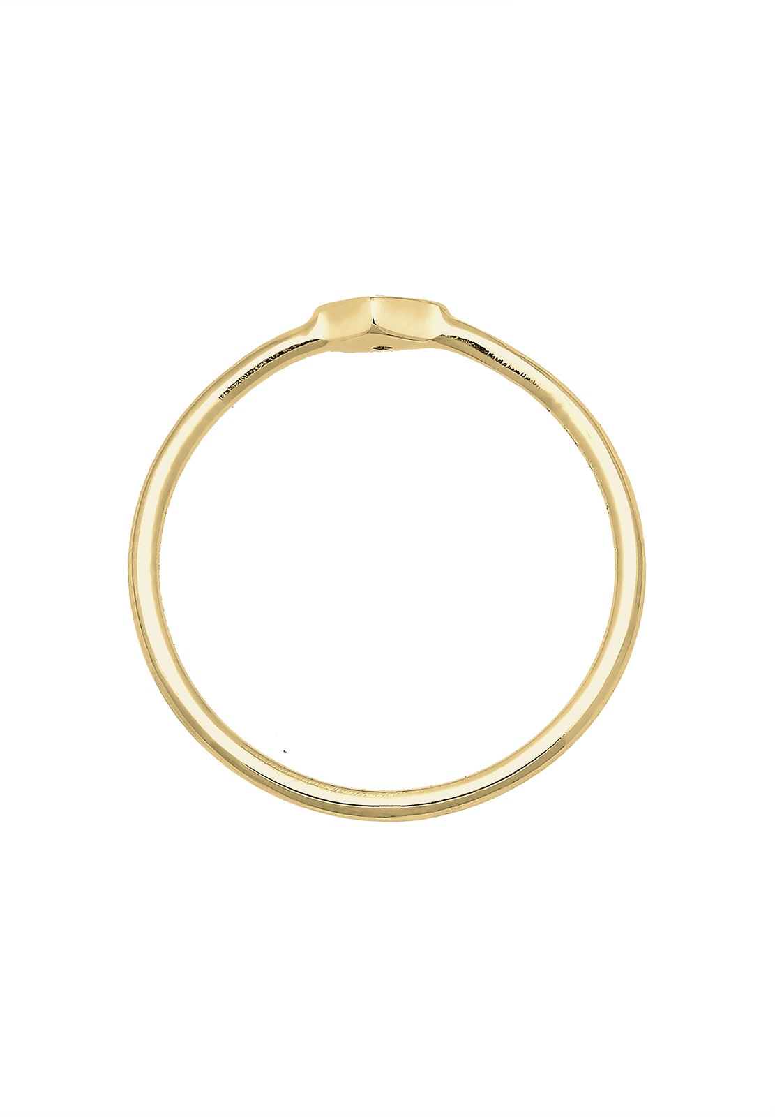 Elli DIAMONDS Verlobungsring »Verlobungsring Geo Diamant (0.03 ct.) 375 Gelbgold«