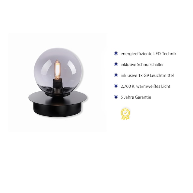 Paul Neuhaus LED Nachttischlampe »WIDOW«, 1 flammig-flammig, Schalter,  Schnurschalter online kaufen