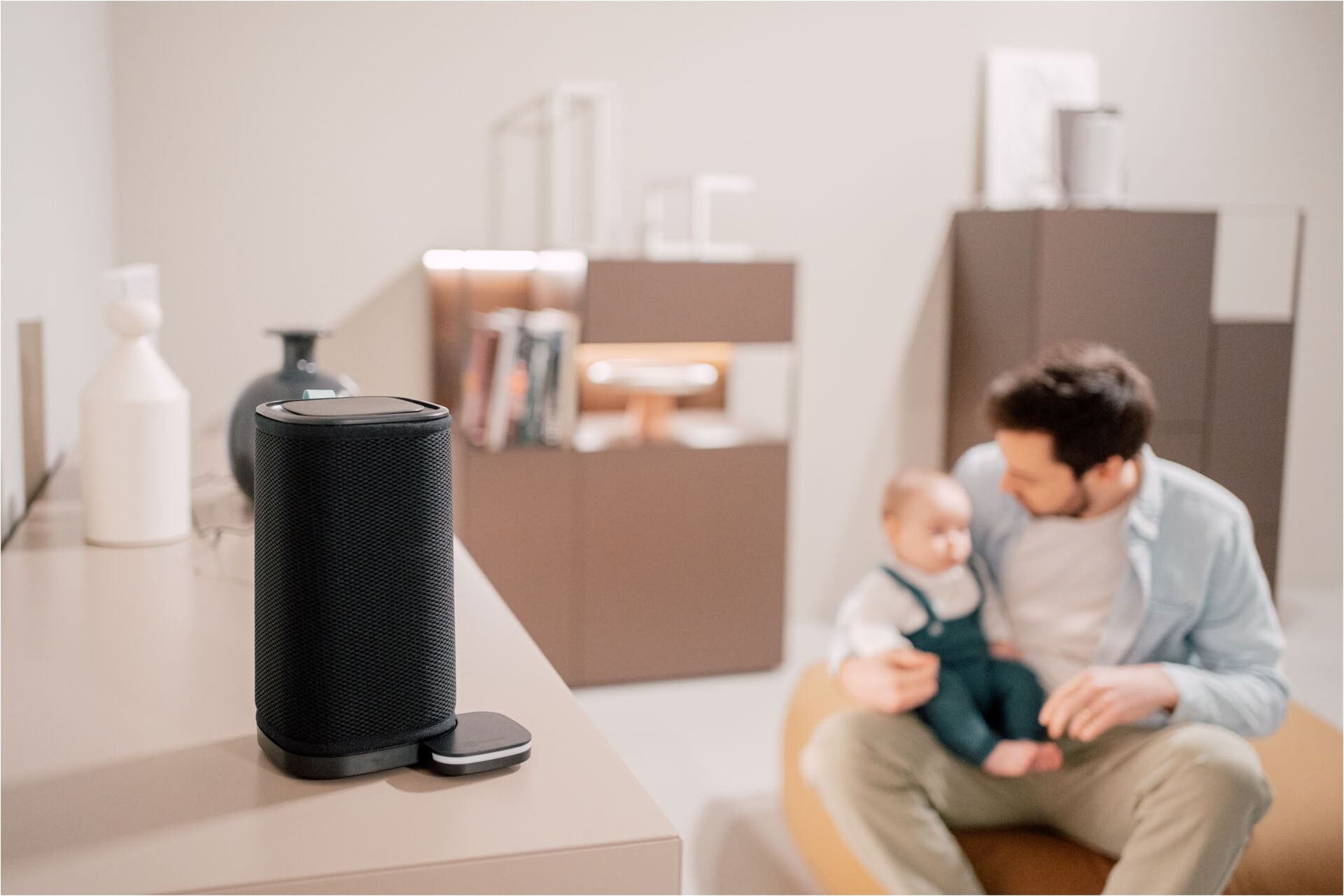 Vitesy Luftreiniger »Eteria – Smarte Filtertechnologie für reine Raumluft«, für 20 m² Räume, Waschbarer Filter, Beseitigt Mikroben, Schimmel, VOCs und Viren