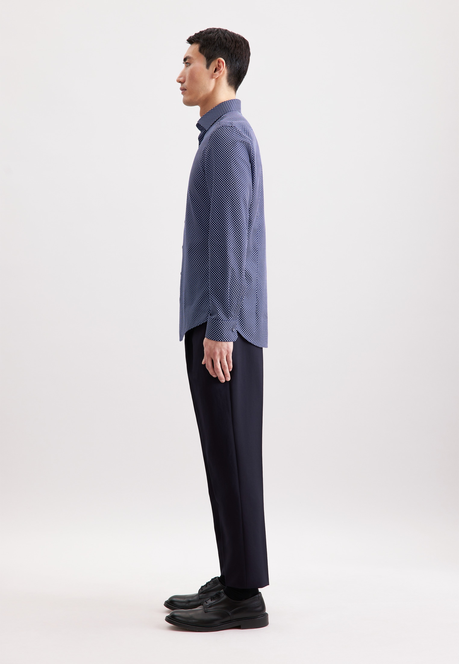 seidensticker Businesshemd »Schwarze Rose« X-Slim 1/1 Kentkragen Druck