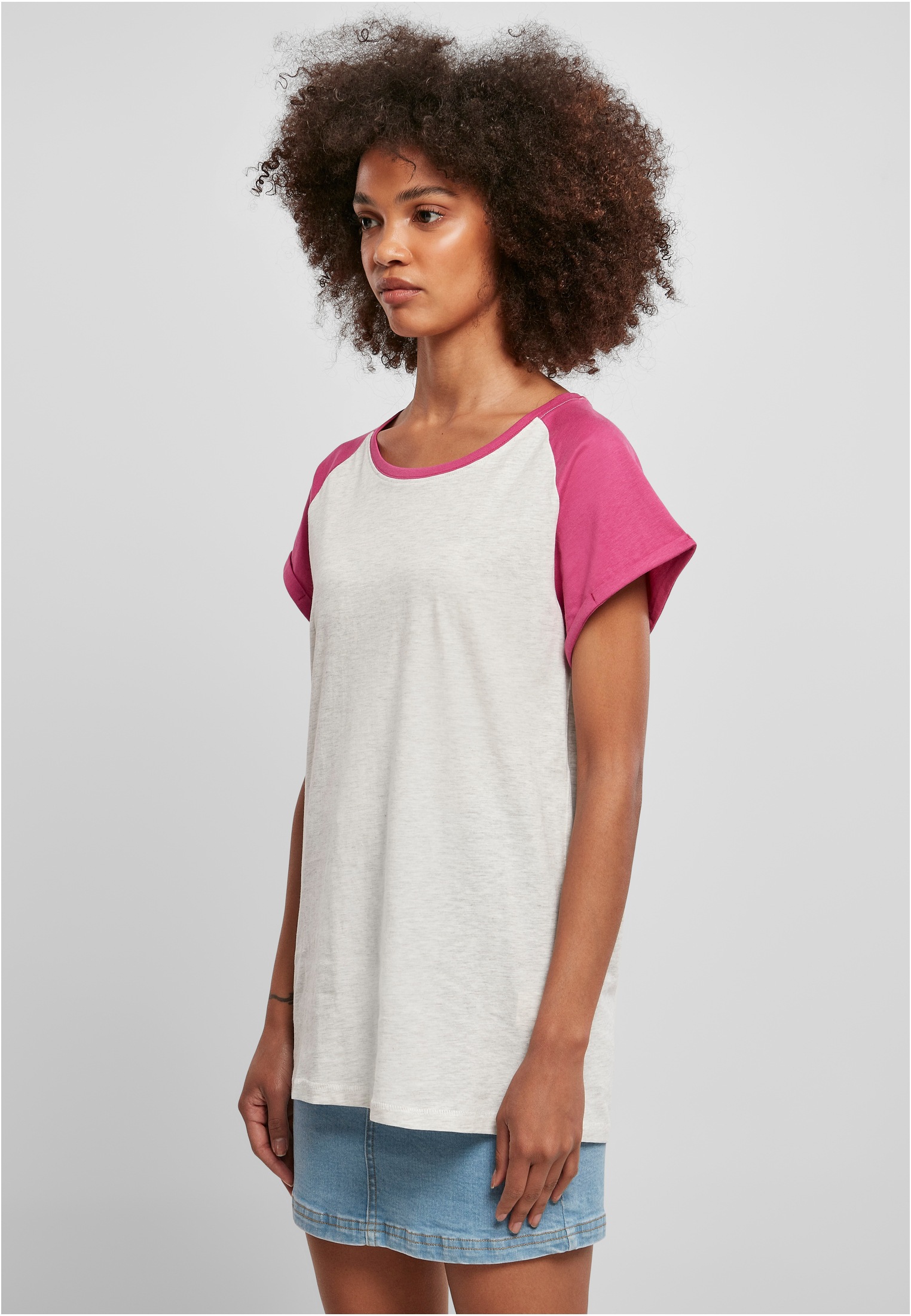 URBAN CLASSICS T-Shirt »Damen Ladies Contrast Raglan Tee«, (1 tlg.) online  bei