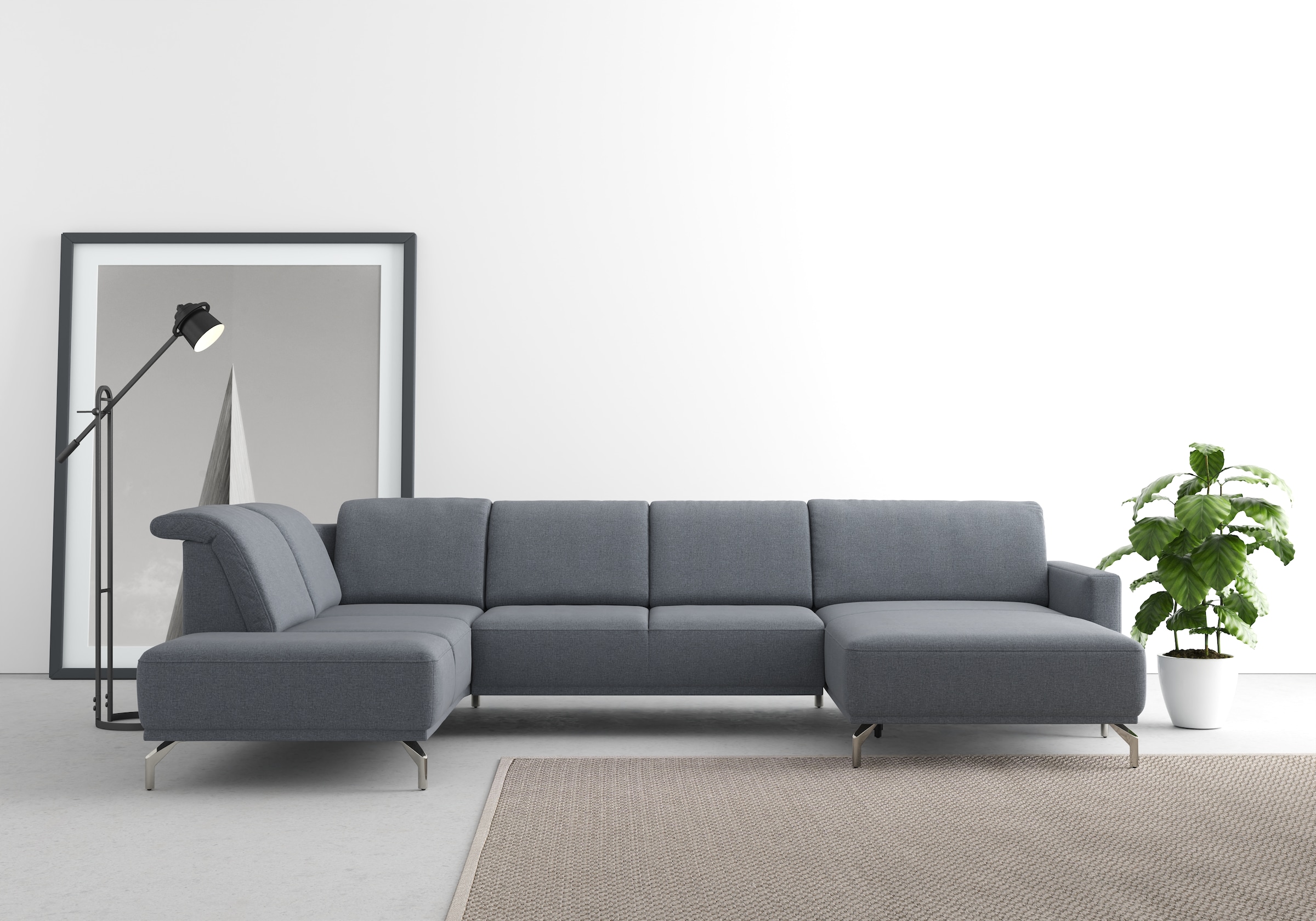 sit&more Wohnlandschaft »Bailando U-Form« wahlweise mit Kopfteilverstellung günstig online kaufen