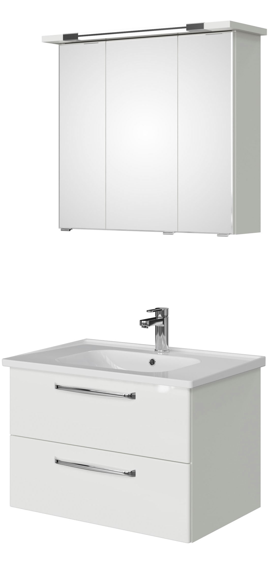 Saphir Badmöbel-Set »Trentino 2-teilig Keramik-Waschtisch, Spiegelschrank m günstig online kaufen