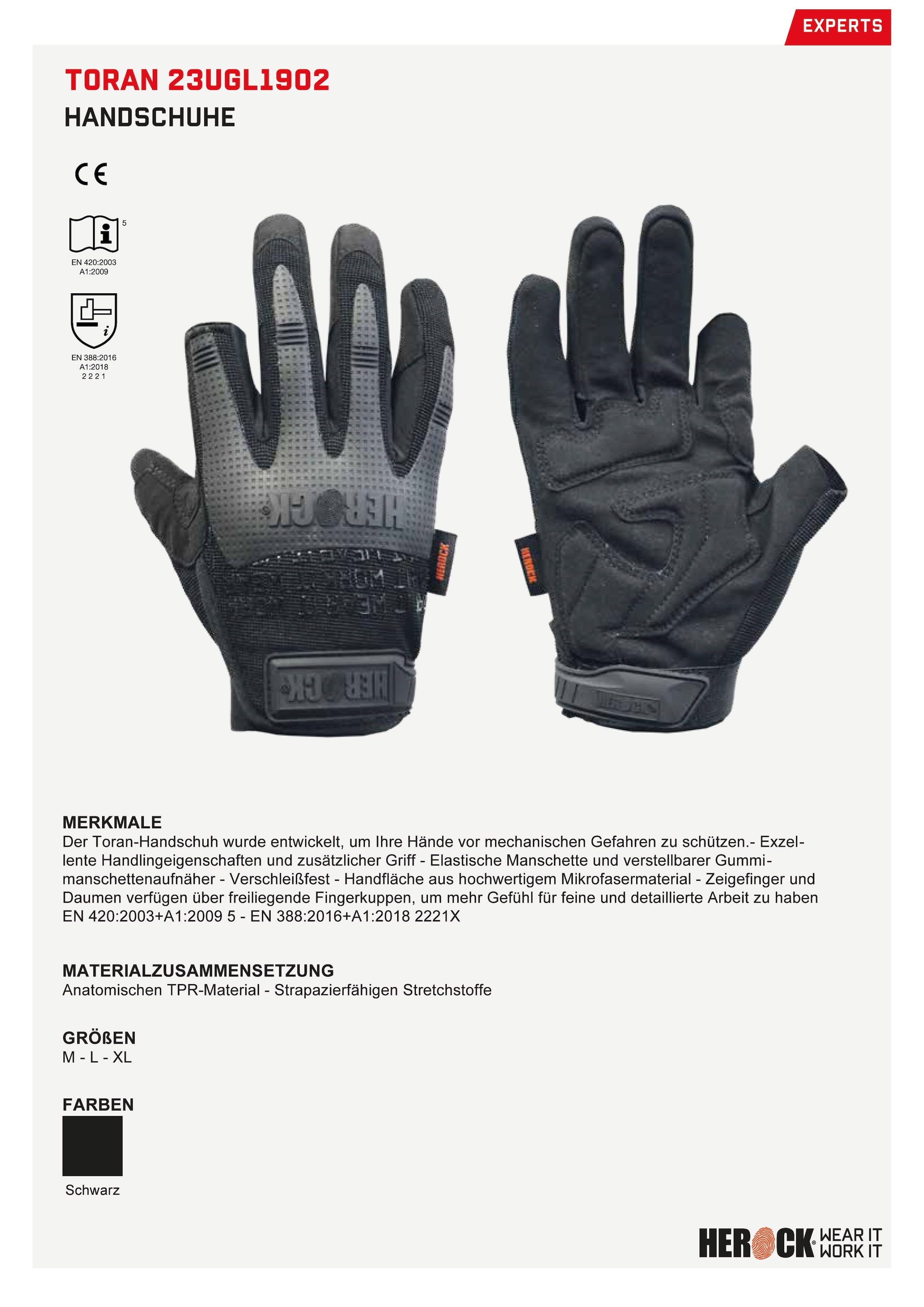 Montage-Handschuhe Herock kaufen »Toran« günstig